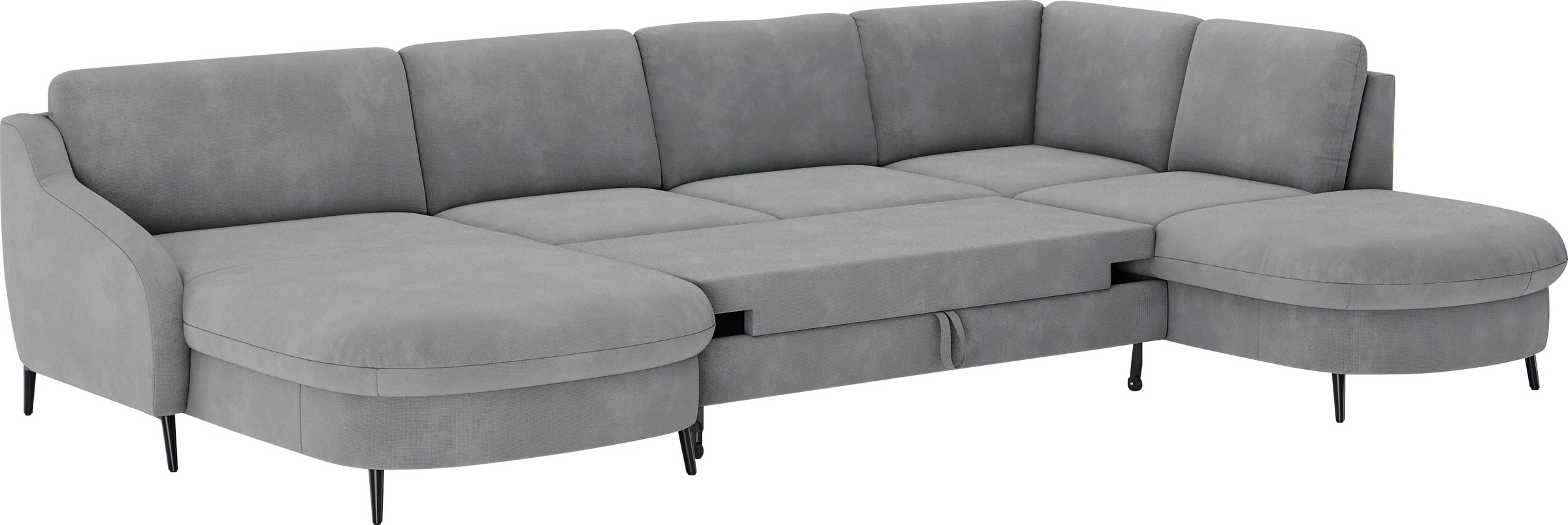 sit&more Wohnlandschaft »Soul U-Form«, wahlweise mit Bettfunktion und Bettkasten oder Schubkasten