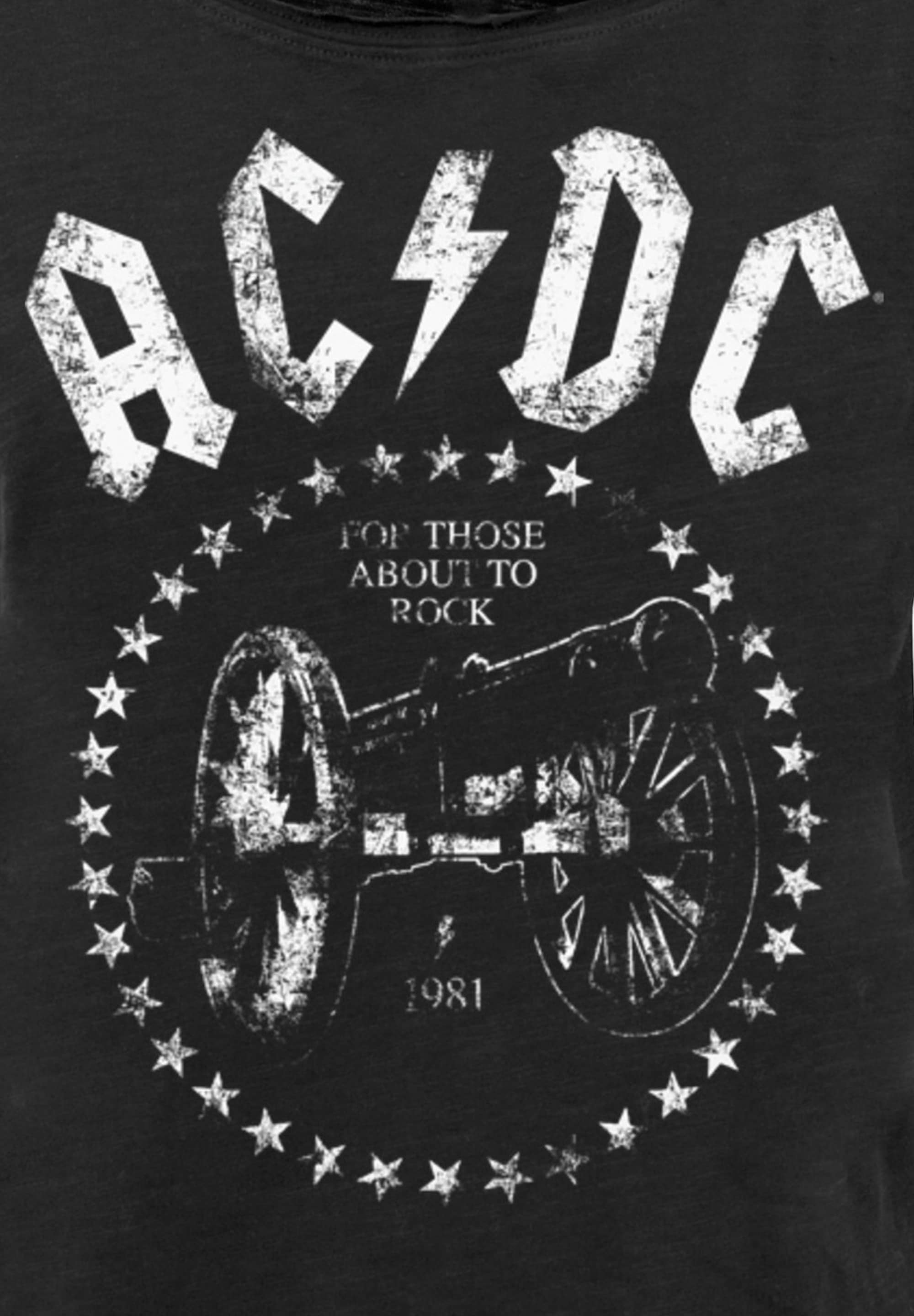 F4NT4STIC T-Shirt »ACDC We Salute You Cannon«, Print