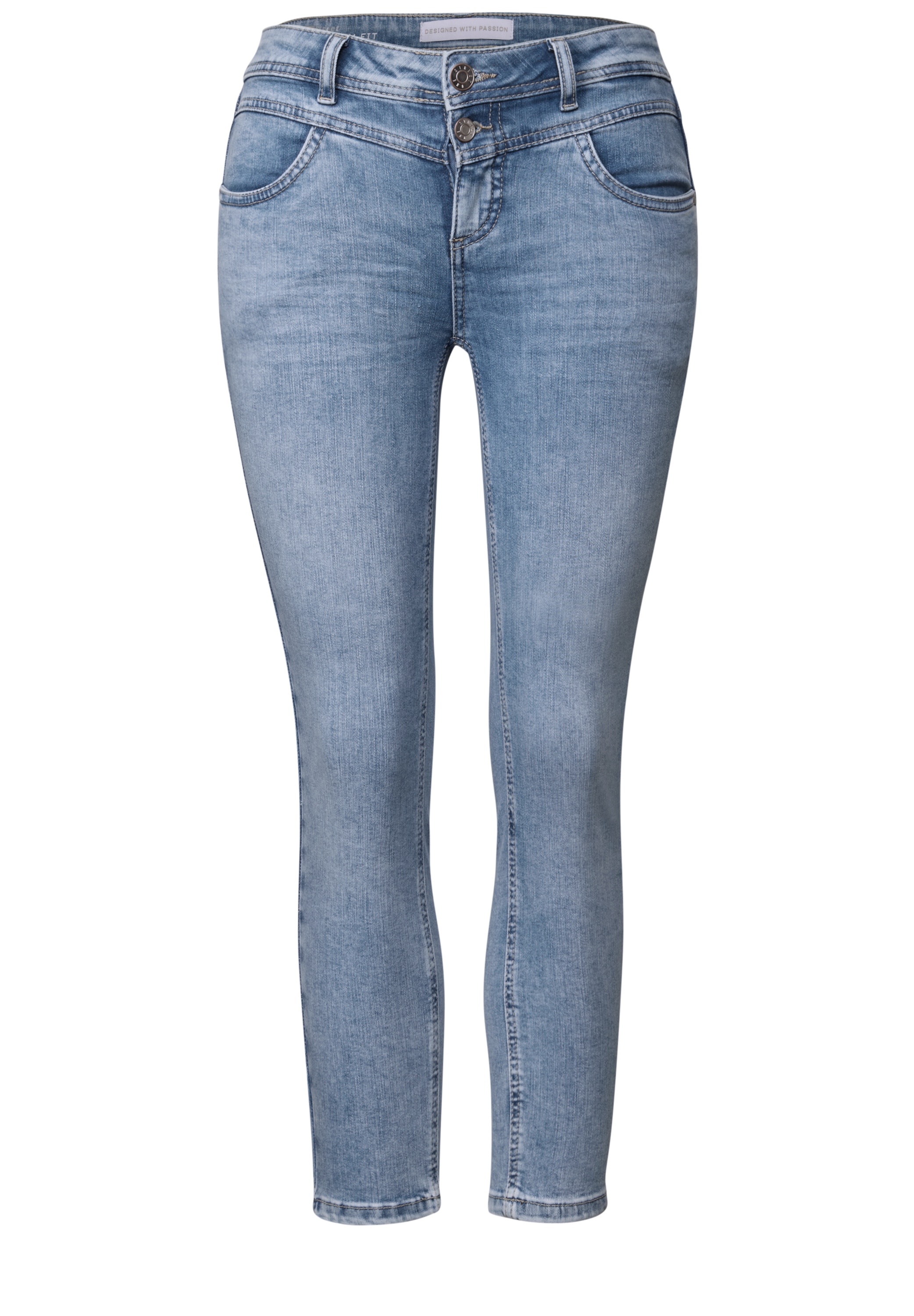 STREET ONE Gerade Jeans, aus Baumwolle mit Stretchanteil