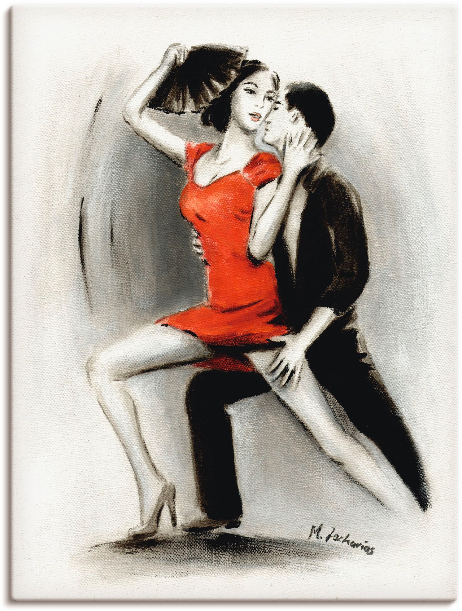 Leinwandbild, Menschen, »Leidenschaftliches Artland BAUR oder kaufen als in St.), (1 Wandbild Größen Tanzpaar«, | Wandaufkleber Poster Alubild, versch.