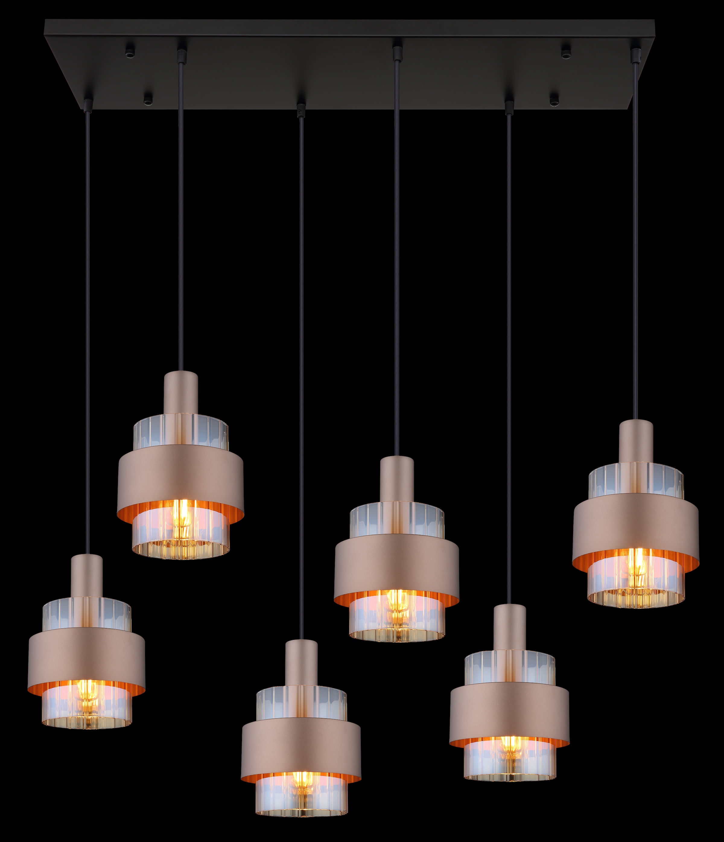 GLOBO LIGHTING Hängeleuchte »MILLEY«, Leuchtmittel E27 | ohne Leuchtmittel, Hängelampe/Pendelleuchte/Esszimmer/Wohnzimmer/Esstisch