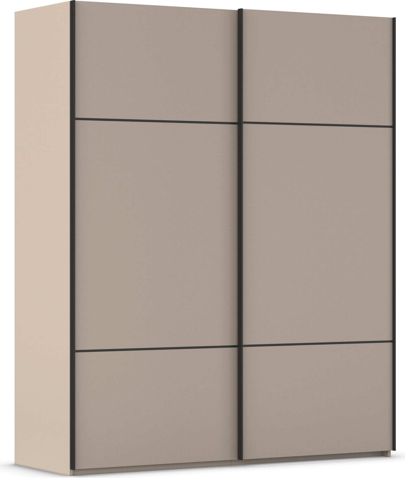 rauch 1100000002199 "Kleiderschrank Schrank Garderobe Schlafzimmerschrank SCALE-TRIO" edle dreigeteilte Front, 2 Zierleisten in Griff-Farbe MADE IN GERMANY