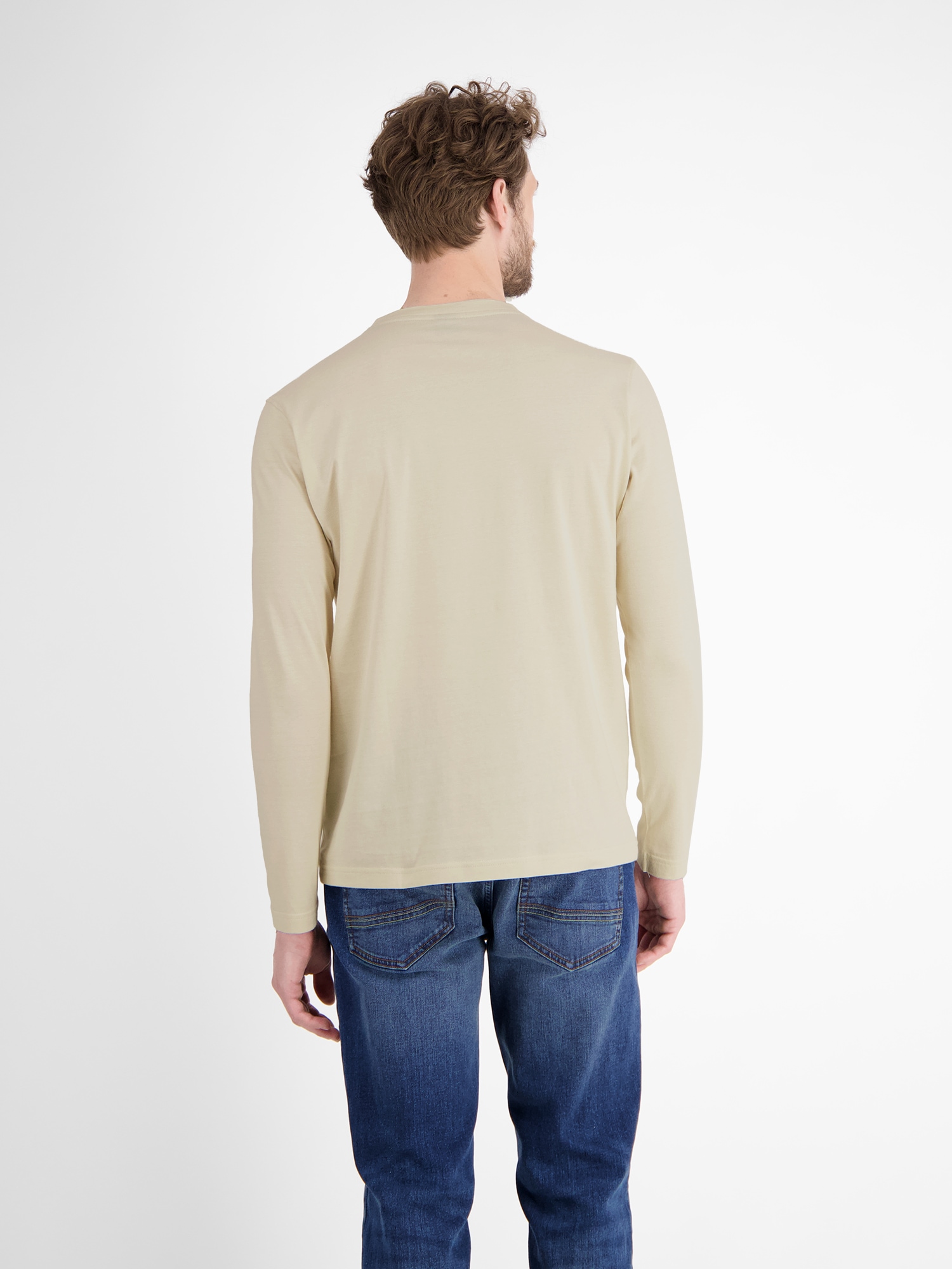 LERROS Sweatshirt »LERROS Serafino-Langarmshirt für Herren«