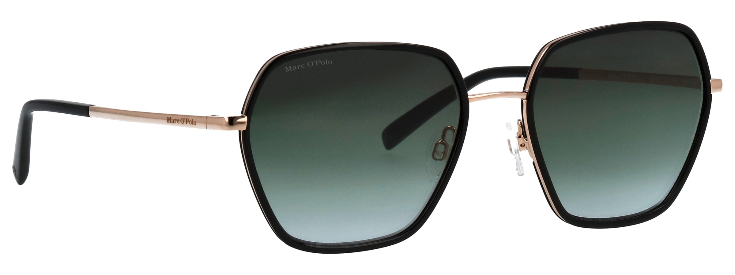 Marc O'Polo Sonnenbrille »Modell 505122« Form Hexagon, Logoschriftzug auf Bügel, Metallfassung