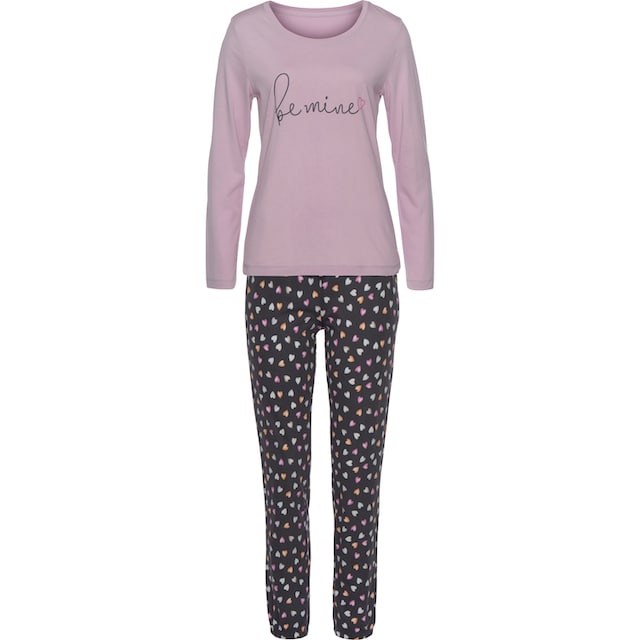 Vivance Dreams Pyjama, (Set, 2 tlg.), mit Herzchenprint ▷ für | BAUR