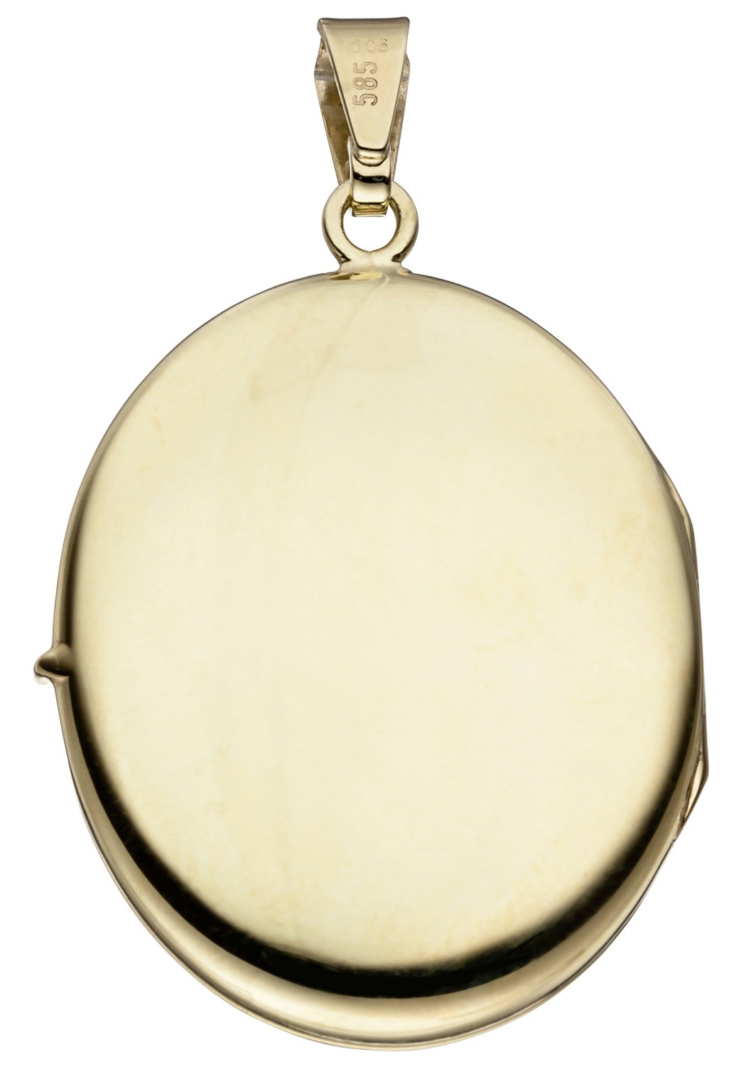 JOBO Medallionanhänger »Anhänger Medaillon oval«, 585 Gold mit 6 Diamanten