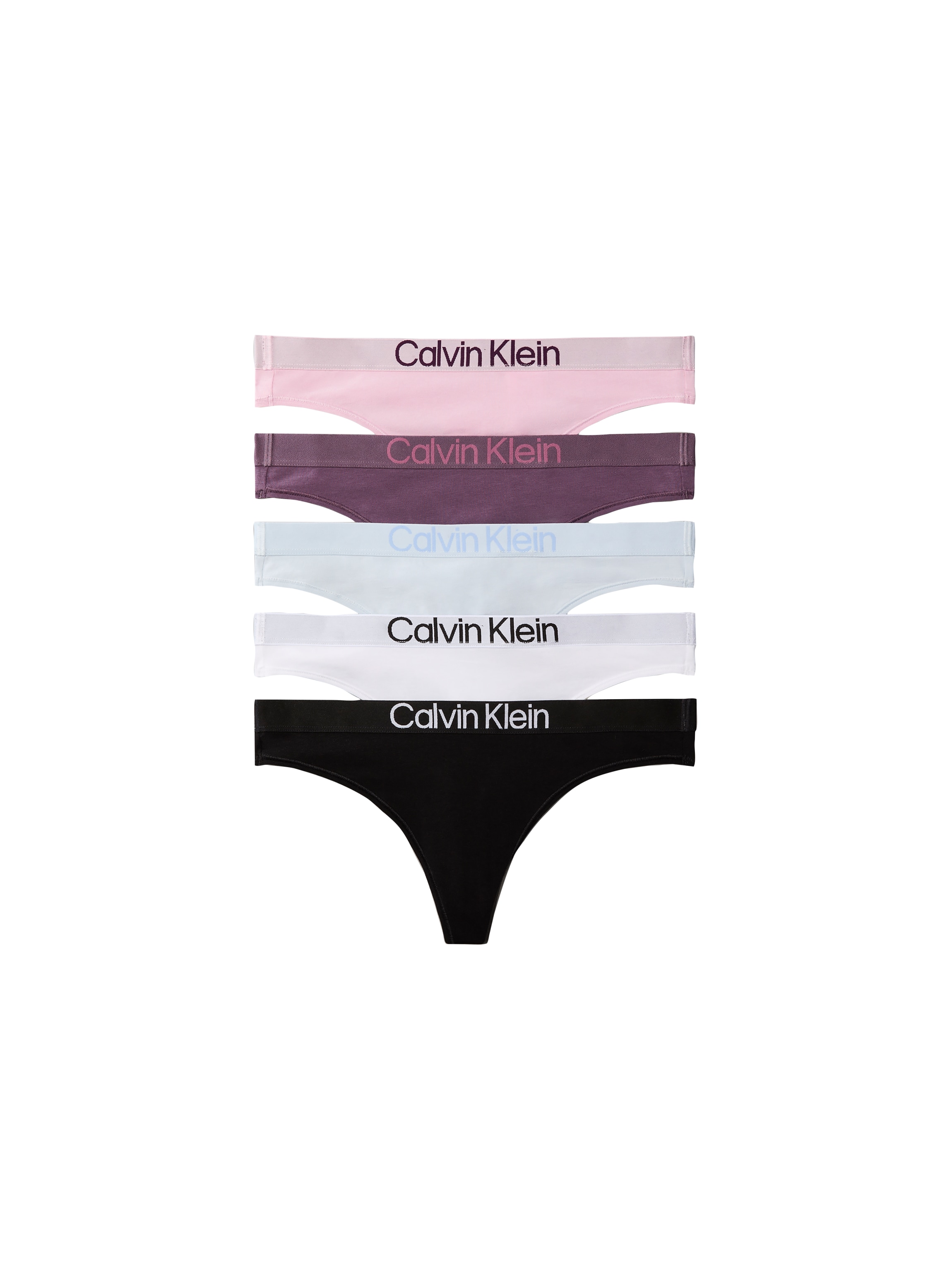 Calvin Klein Underwear Tanga "THONG 5PK" Packung, 5er-Pack, 5 Stk. Mit elastischem Bund
