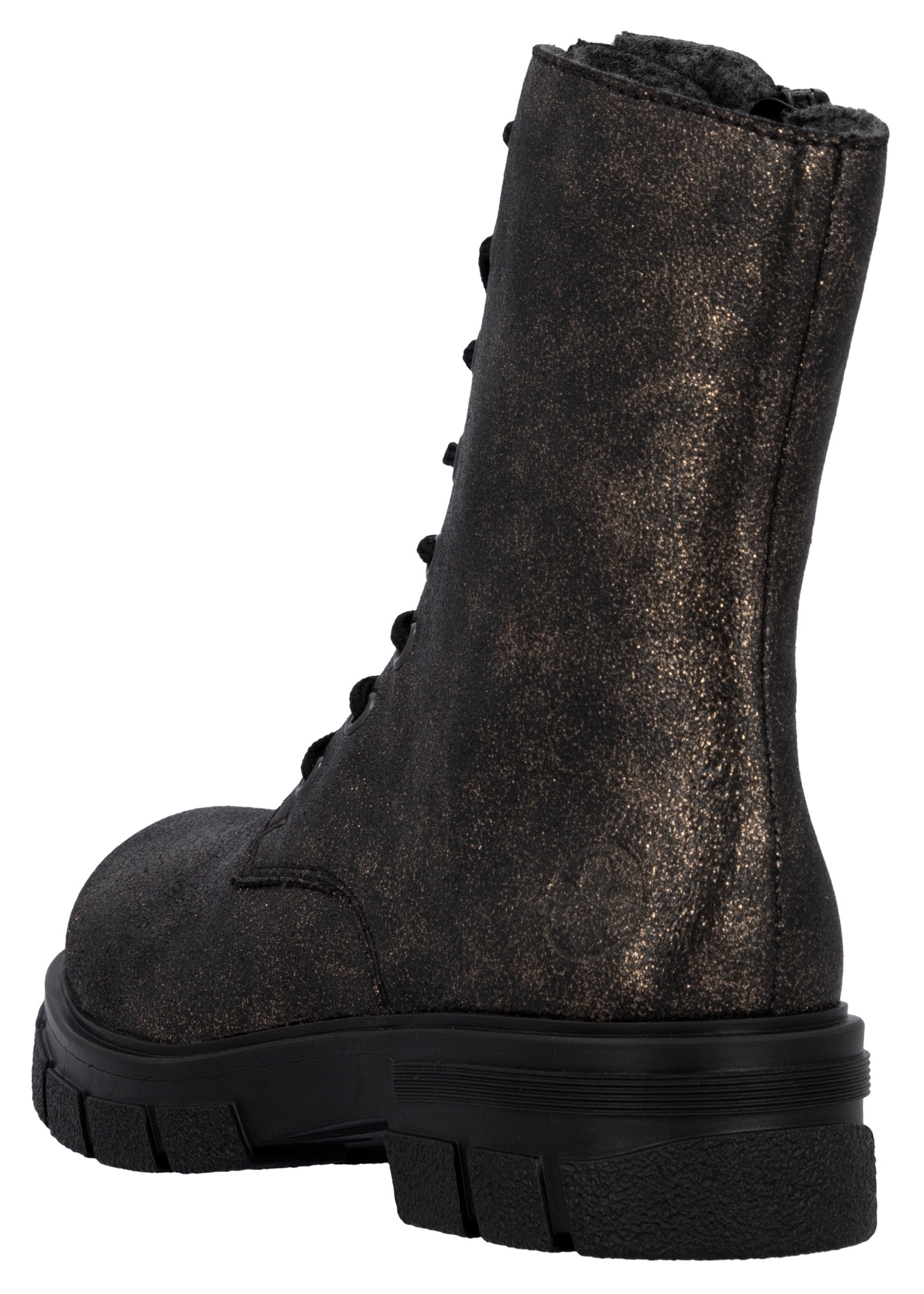 Rieker Schnürboots, Stiefelette, Blockabsatz, mit zusätzlichem Innenreißverschluss