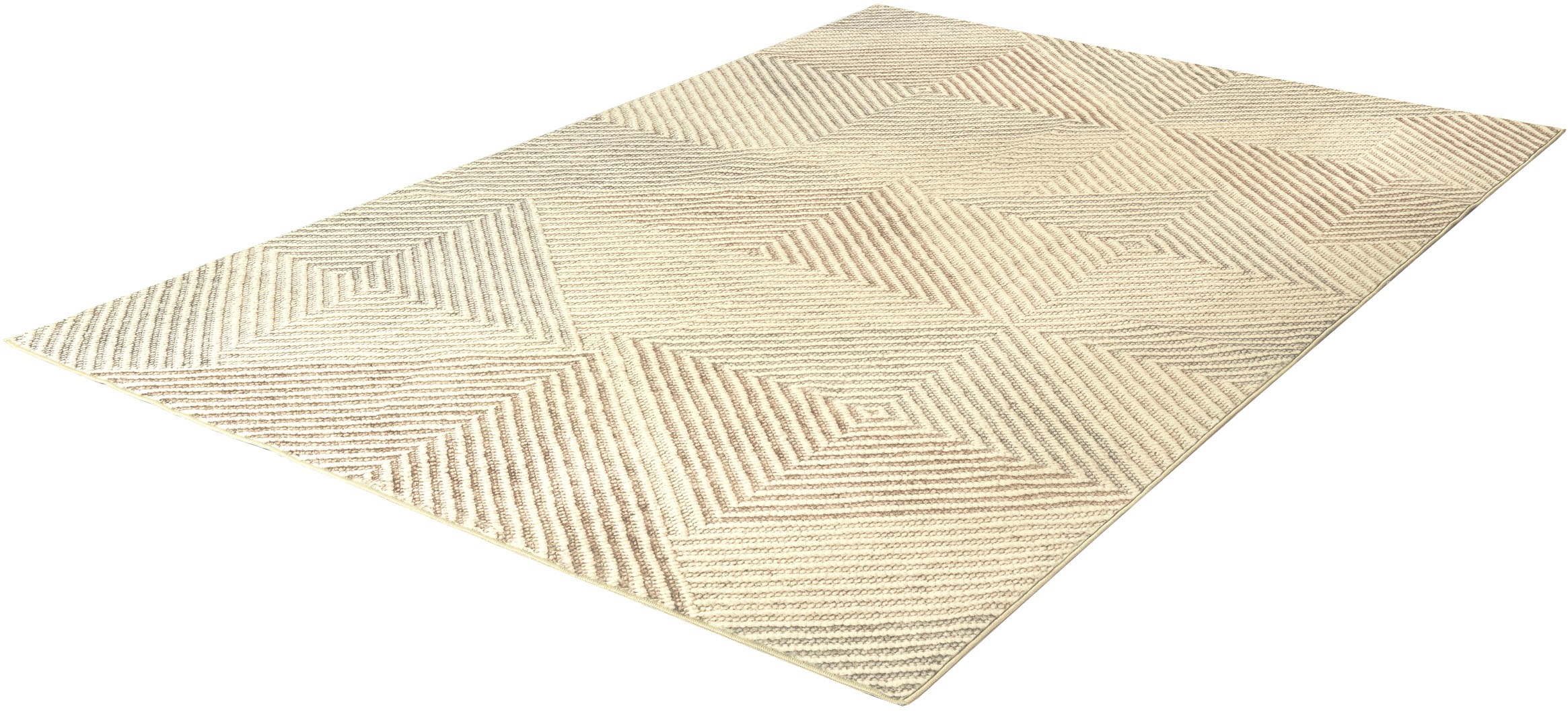 Teppich KLEEN-TEX HOME "Lumo", beige, B:160cm H:10mm L:230cm, Obermaterial: 100% Polyester, Teppiche, Teppich 2
