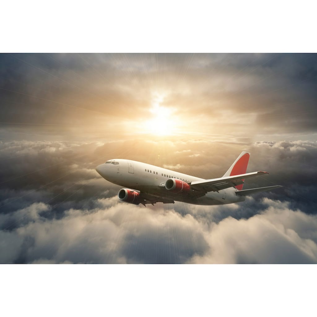 Papermoon Fototapete »Flugzeug im Himmel«