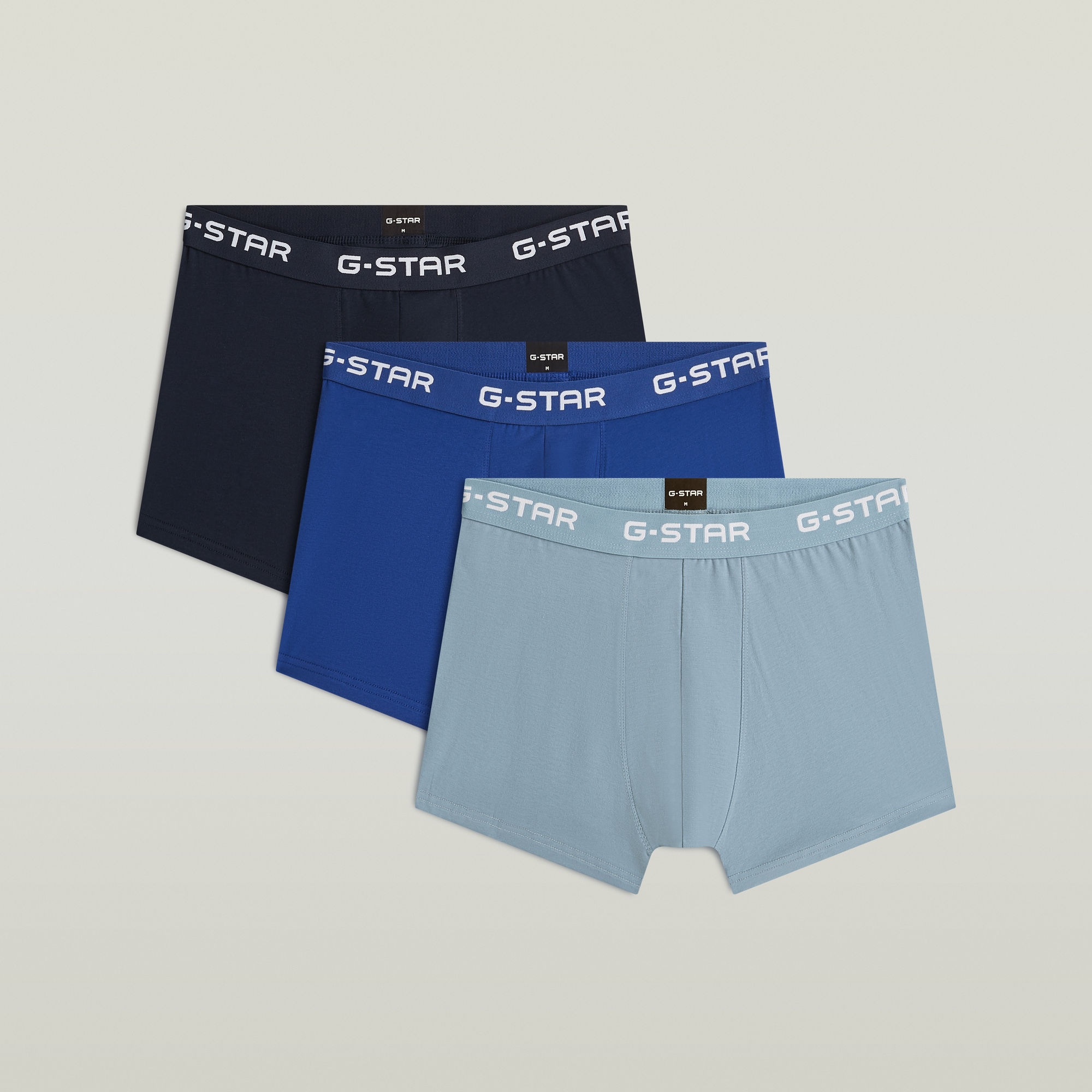 G-STAR Boxershorts »ASH, 3 PACK TRUNKS« Packung, 3 Stk. mit Logo-Bund