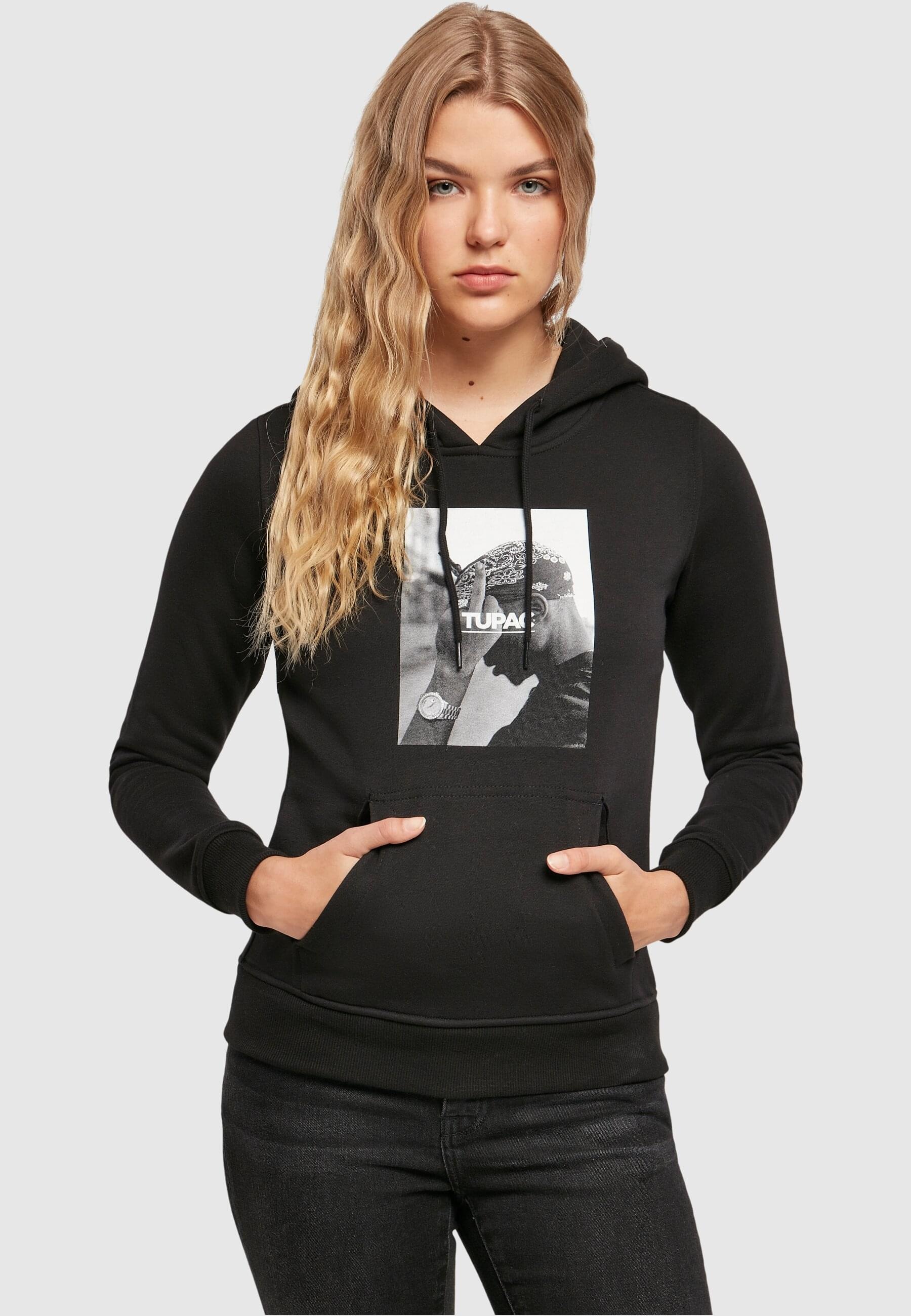 MisterTee Rundhalspullover »MisterTee Damen Ladies 2Pac F*ck the World Hoody«, (1 tlg.)