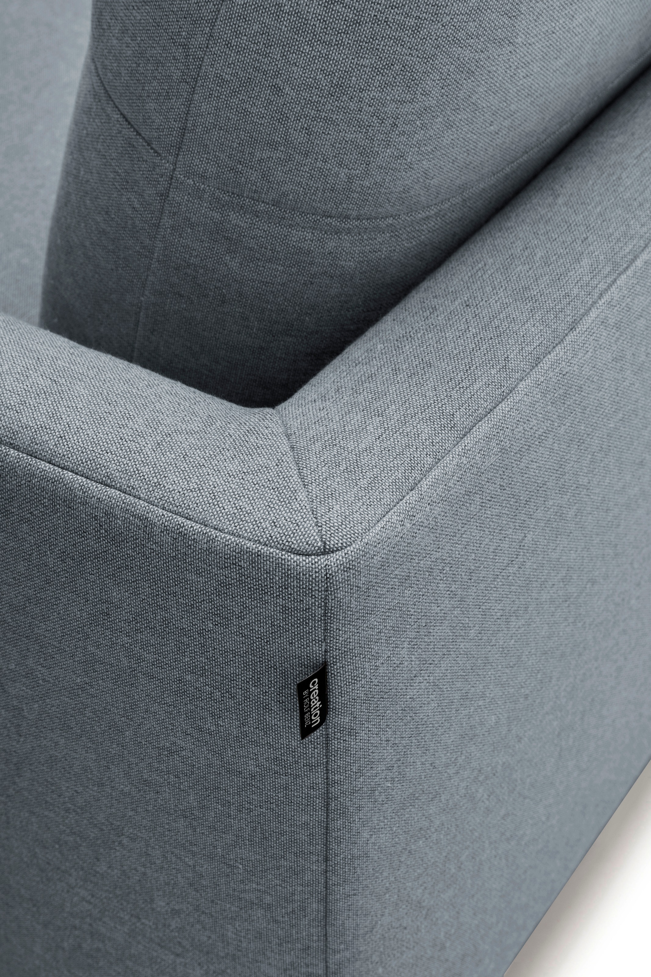 Creation BY ROLF BENZ Ecksofa »CR.414, Designecksofa, Polsterecke, L-Form«, wahlweise aus feinstem Rindsleder oder hochwertigem Chenille