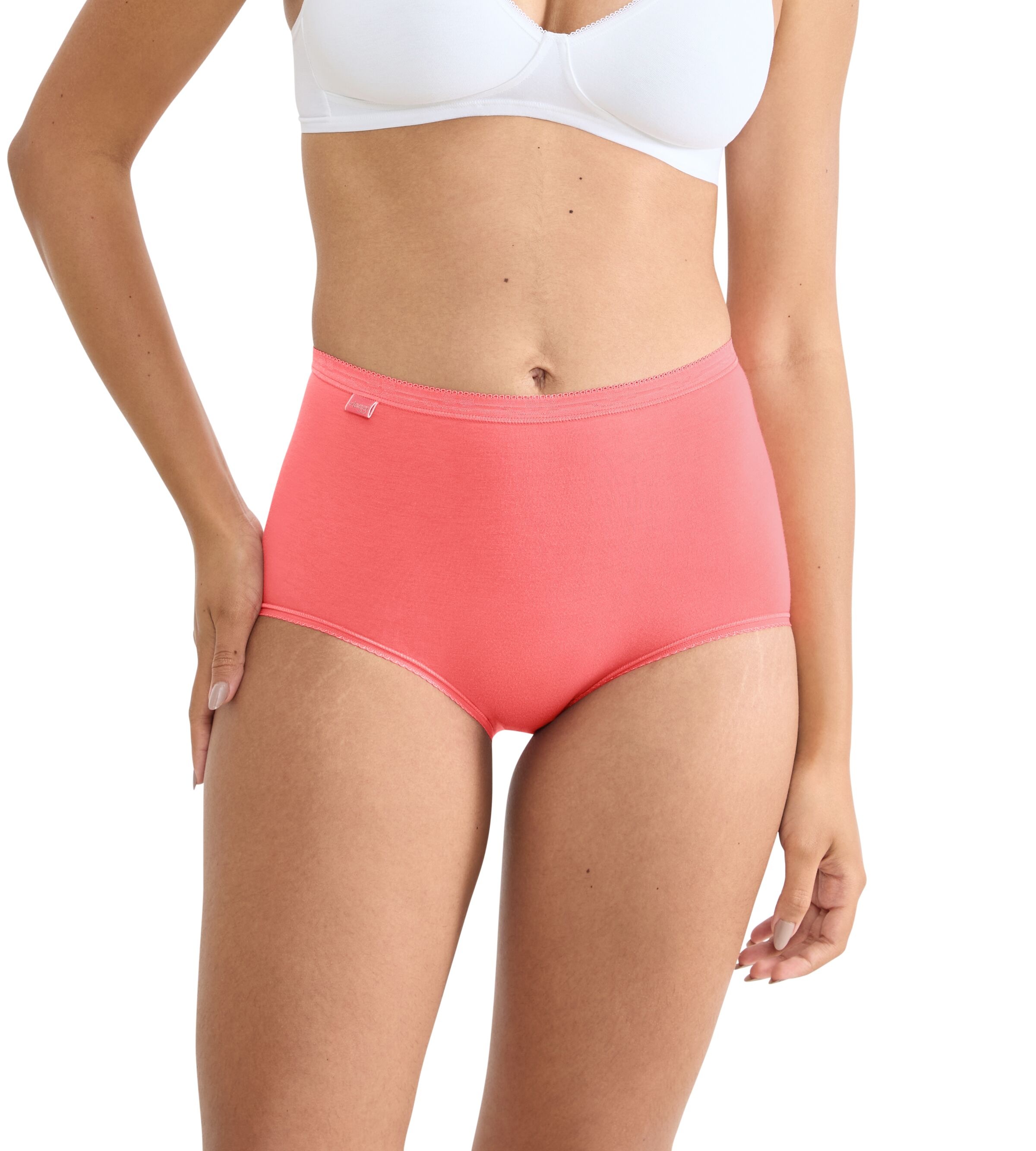 sloggi Maxislip "Basic+" 4er Pack, Baumwollmischung, weiche Nähte, hohe Tai günstig online kaufen