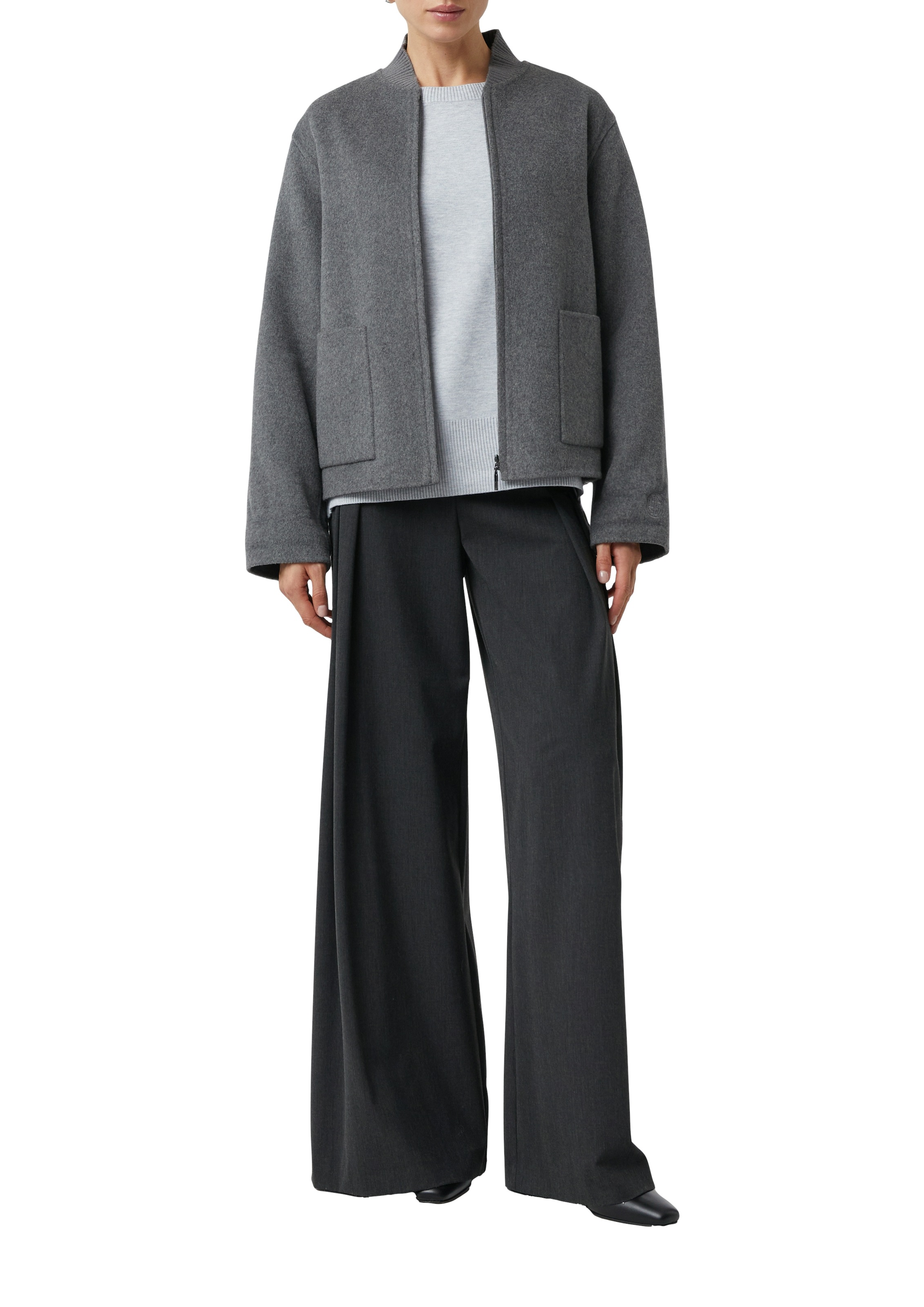 Comma Strickpullover mit Rippbündchen günstig online kaufen