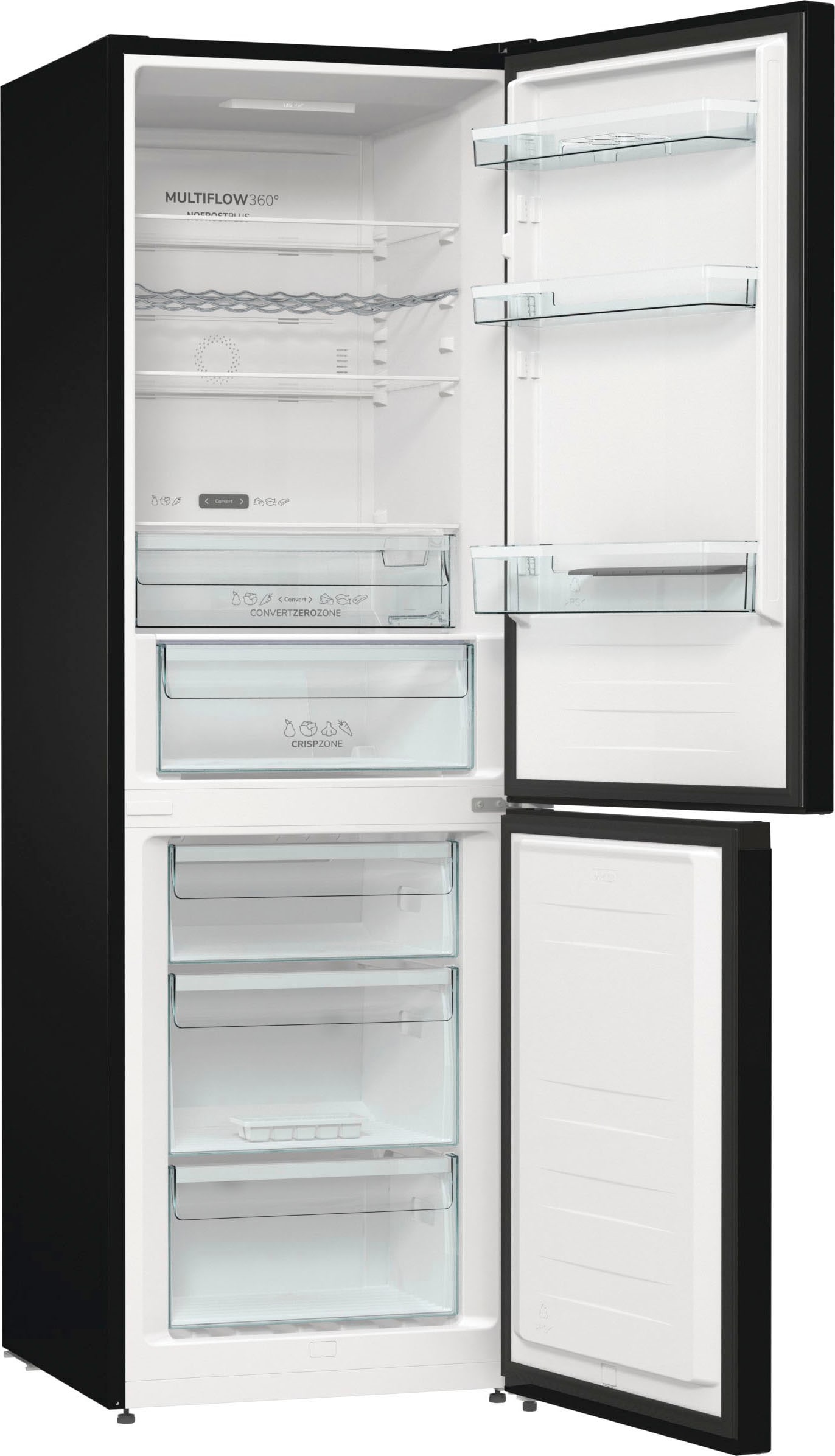 GORENJE Kühl-/Gefrierkombination, NK79C0DBK, 185 cm hoch, 60 cm breit