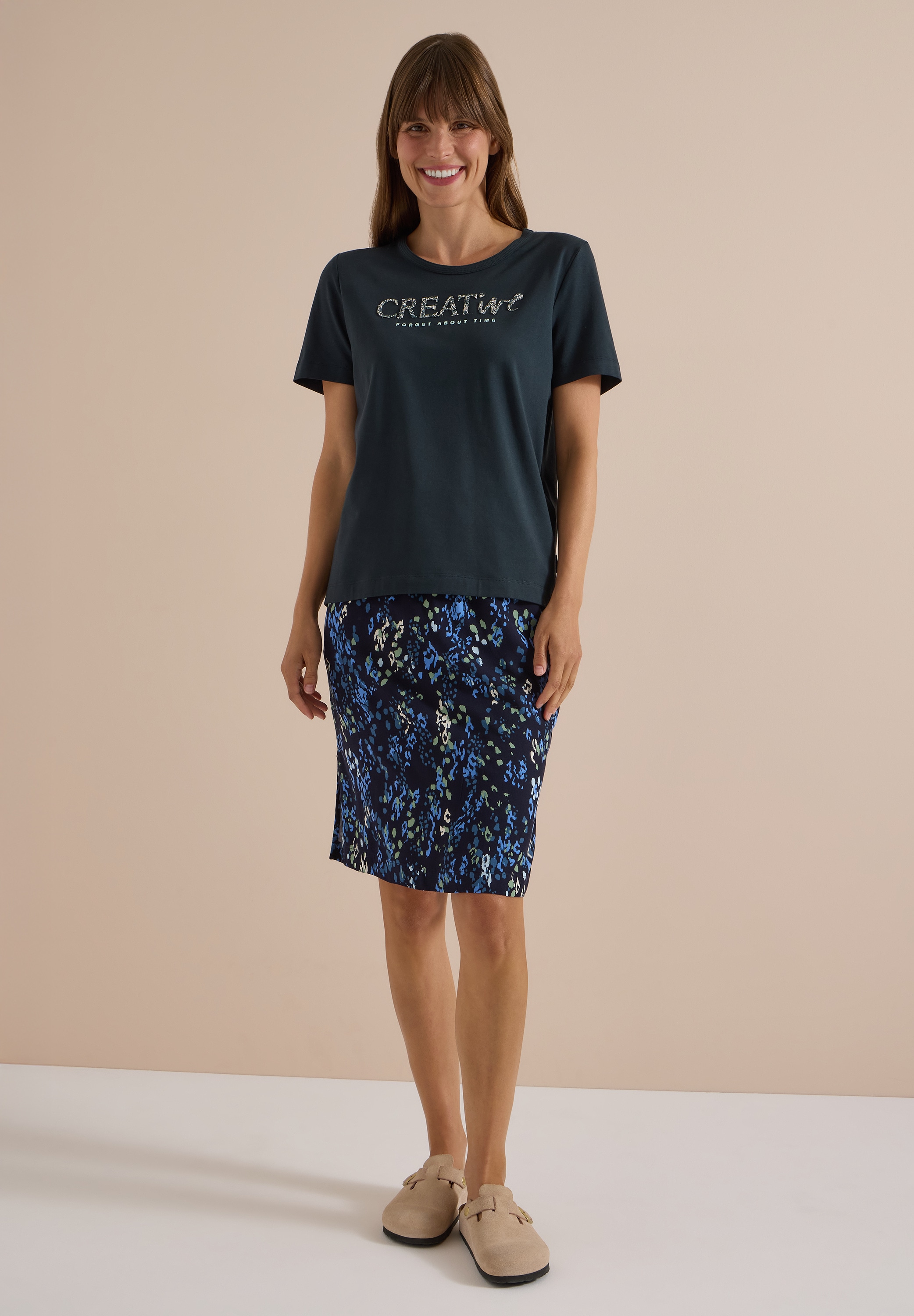 Cecil T-Shirt mit Glitzer-Detail