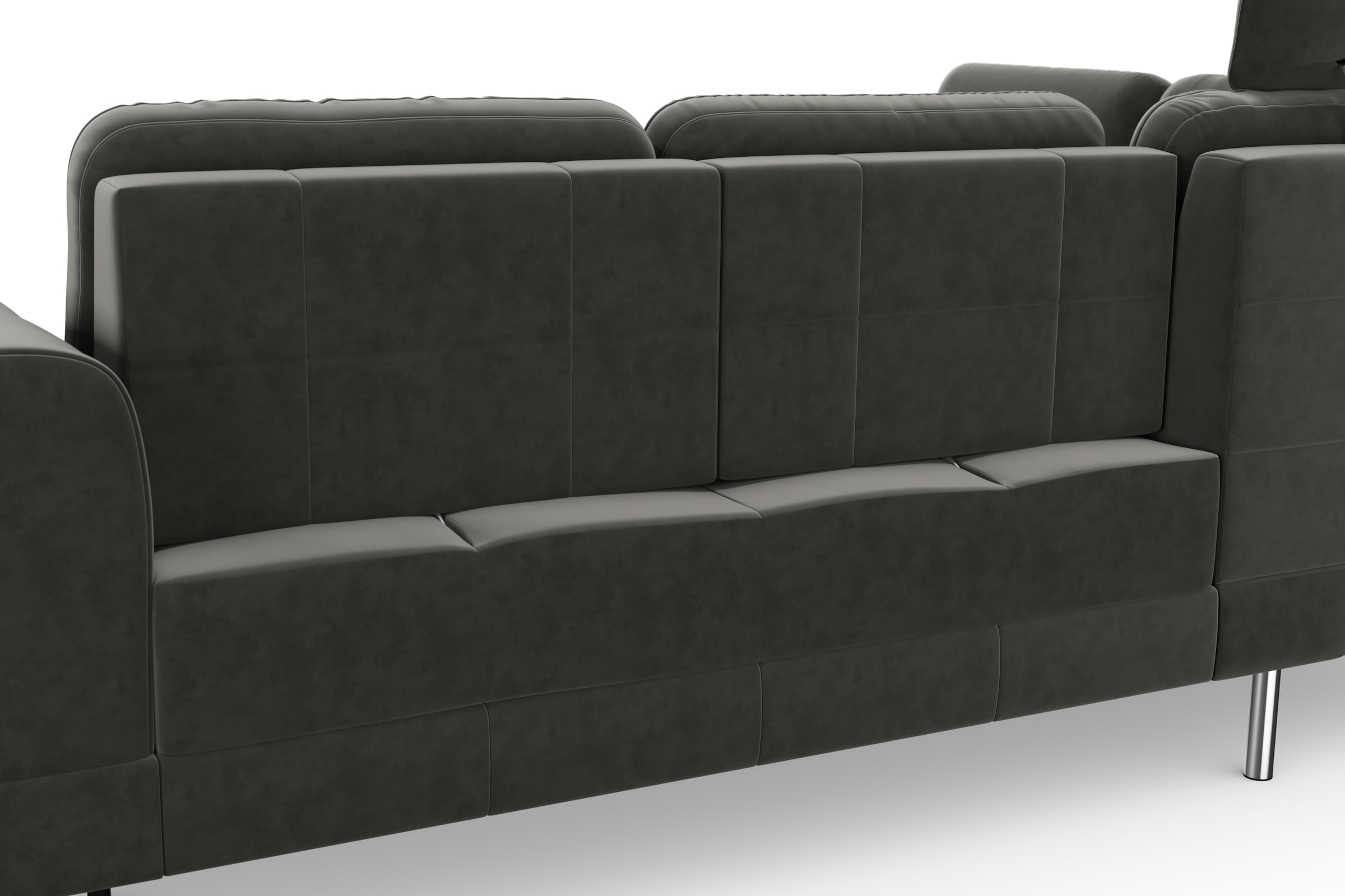 sit&more Ecksofa »Bendigo L-Form«, inklusive Sitztiefenverstellung, Bodenfreiheit 15 cm, in 2 Fußfarben