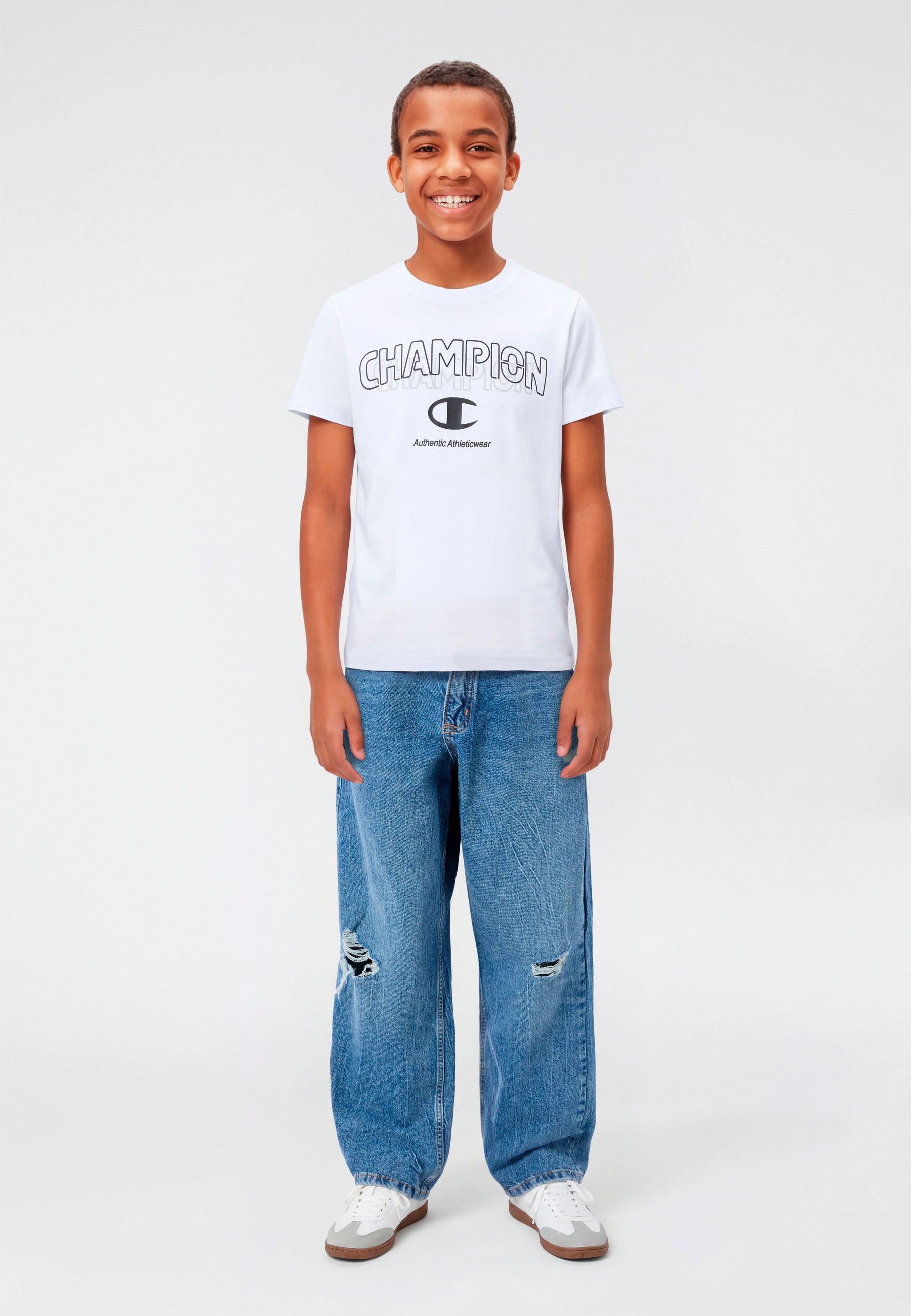 Thumbnail - Champion T-Shirt "Graphic T-Shirt" 1 tlg. für Kinder, sportlicher Stil, Kurzarm, für sportliche Aktivitäten