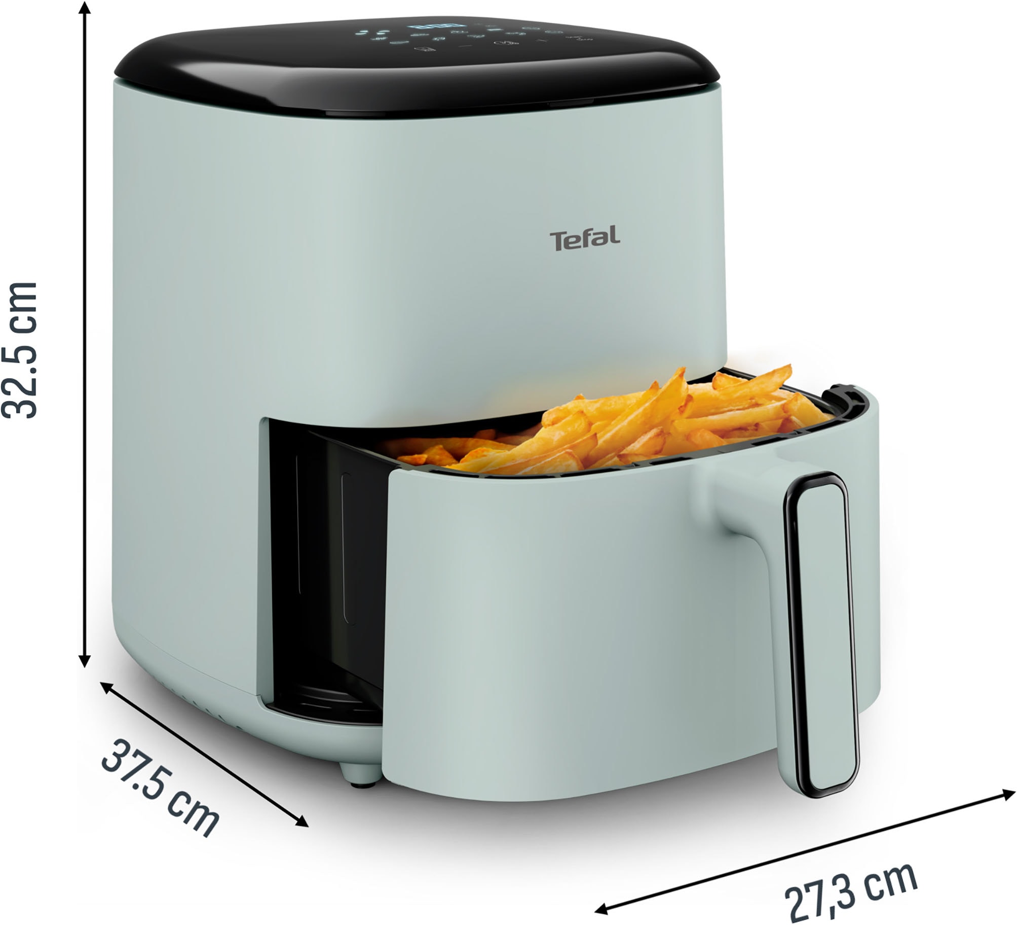 Tefal Heißluftfritteuse »EY2453 Easy Fry Max Digital« 1500 W spart Zeit & Energie, intuitiver Touchscreen, 10 Programme