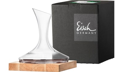 Eisch Dekanter »30171999«, (Set, 4 tlg., Dekantierkaraffe mit Dekanter-Top,  Reinigungsperlen und Poliertuch), NO DROP EFFEKT für sauberes, tropffreies  Ausgießen, 750 ml | BAUR