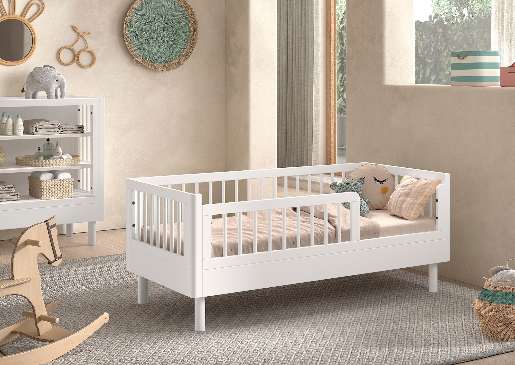 Vipack Kinderbett "Forrest Juniorbett 70/140 cm, mit Sprossen, Buche massiv günstig online kaufen