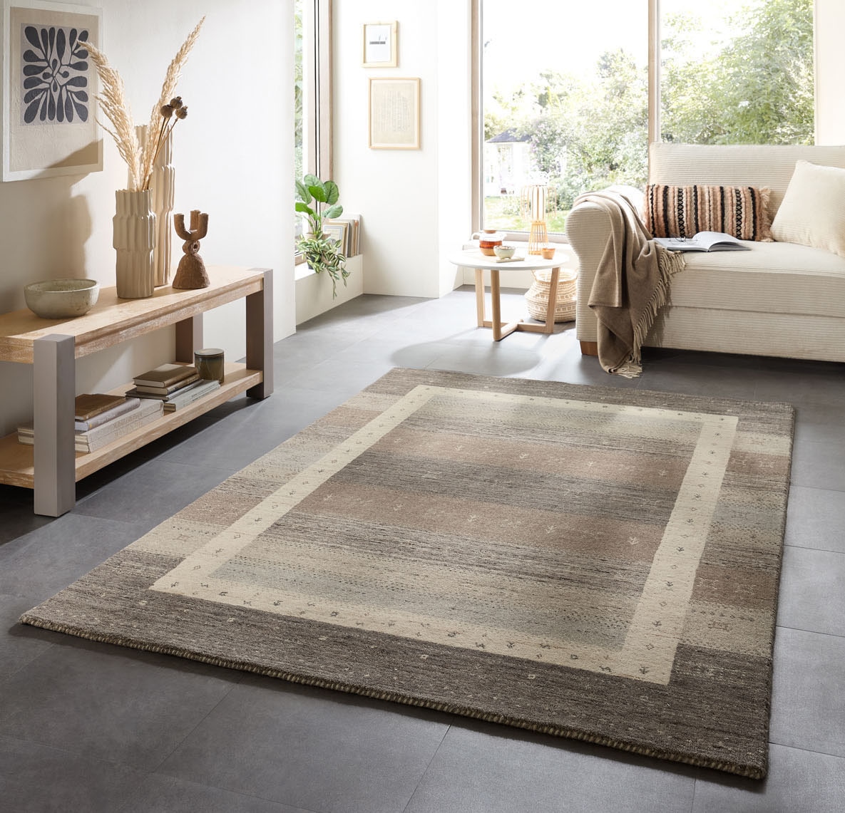 THEKO Wollteppich "Memu ZO-7406-24" rechteckig 12 mm Höhe Gabeh Design, rei günstig online kaufen