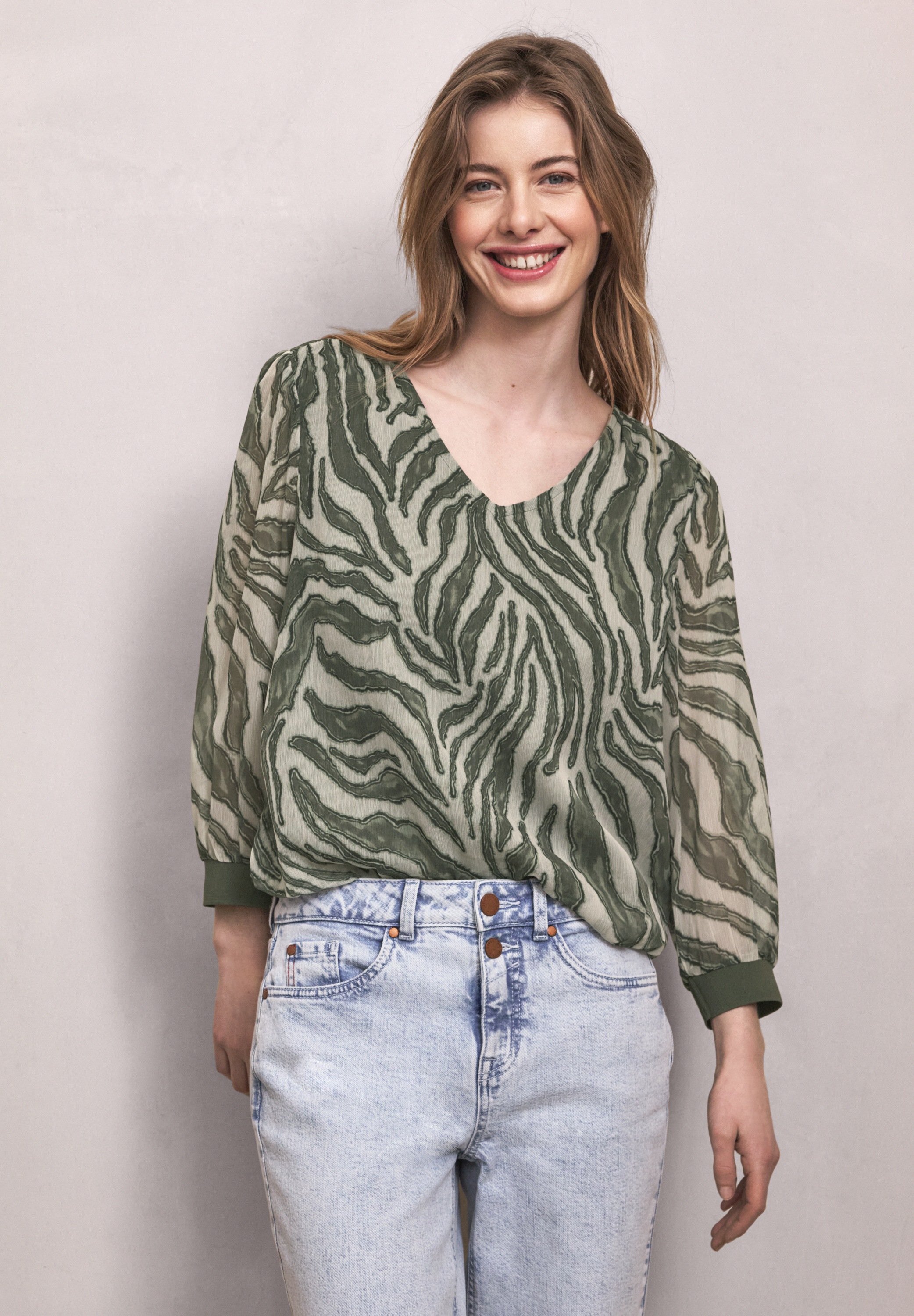 STREET ONE STUDIO Tunika mit V-Ausschnitt günstig online kaufen