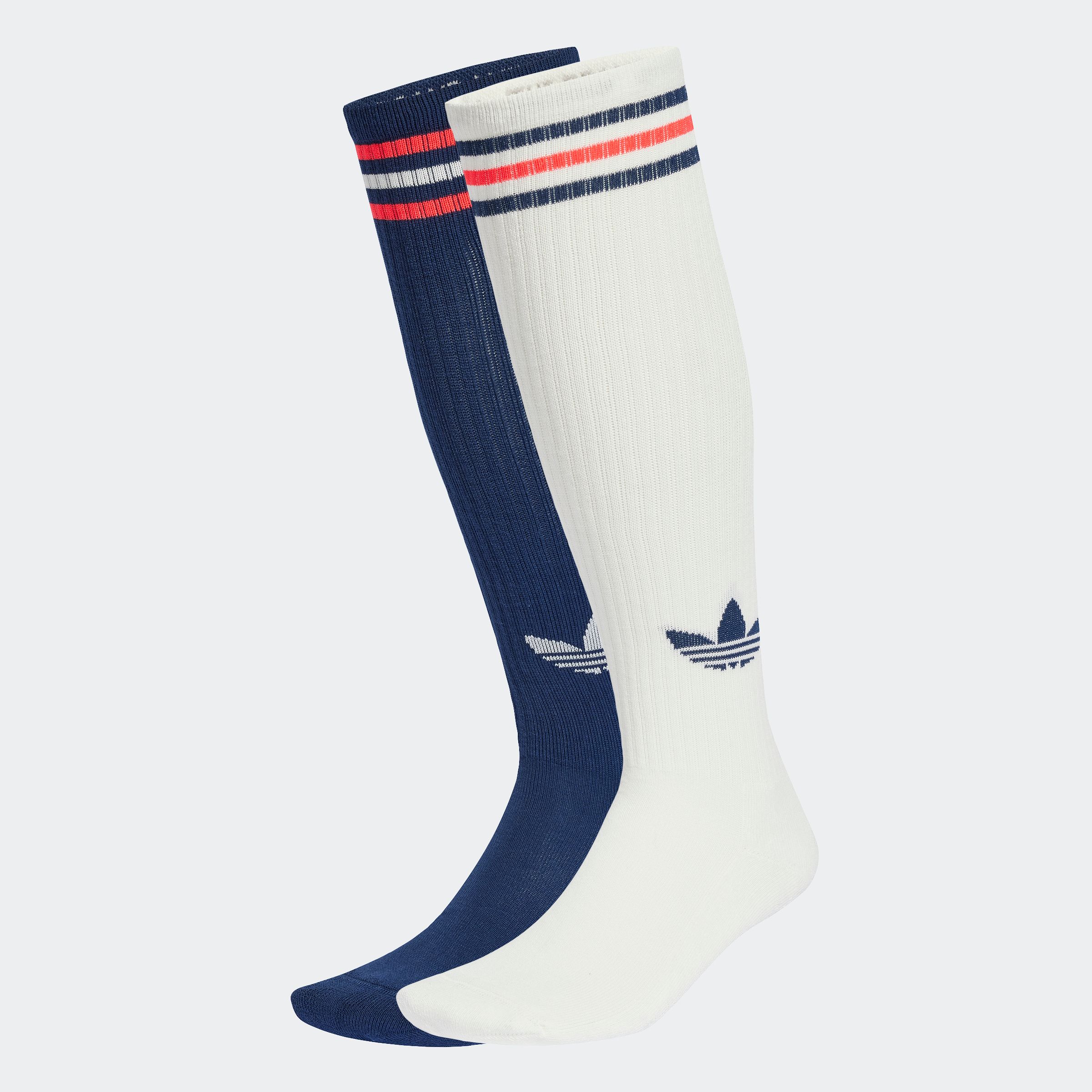 adidas Originals Sportsocken "3S KNEE S 2P" 2 Paar tlg. für sportive Aktivitäten und Laufen, 2-teiliges Set
