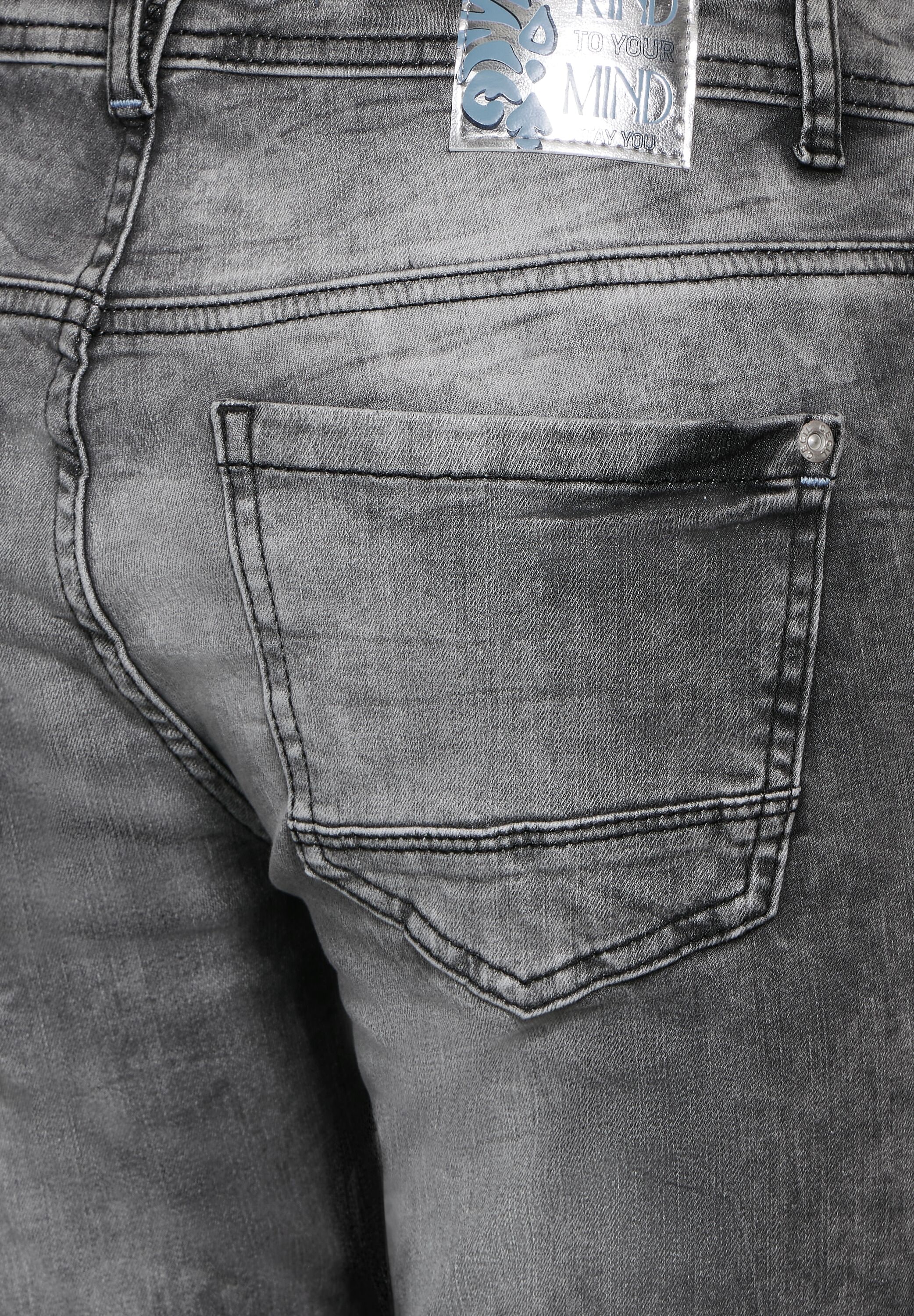Cecil Slim-fit-Jeans, in grauer Waschung