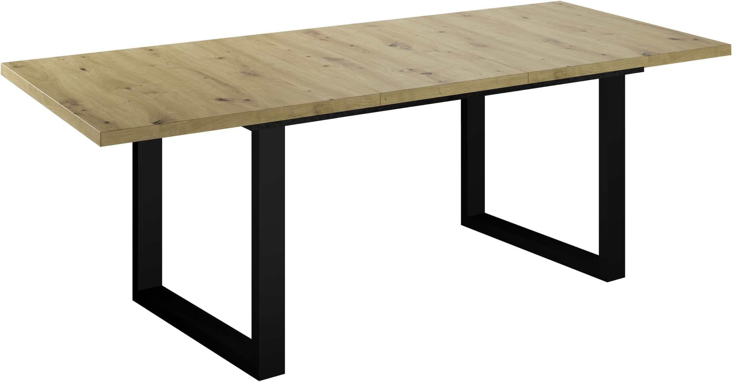 Mäusbacher Esstisch Metallgestell in U-Form, ausziehbar 160 auf 210 cm