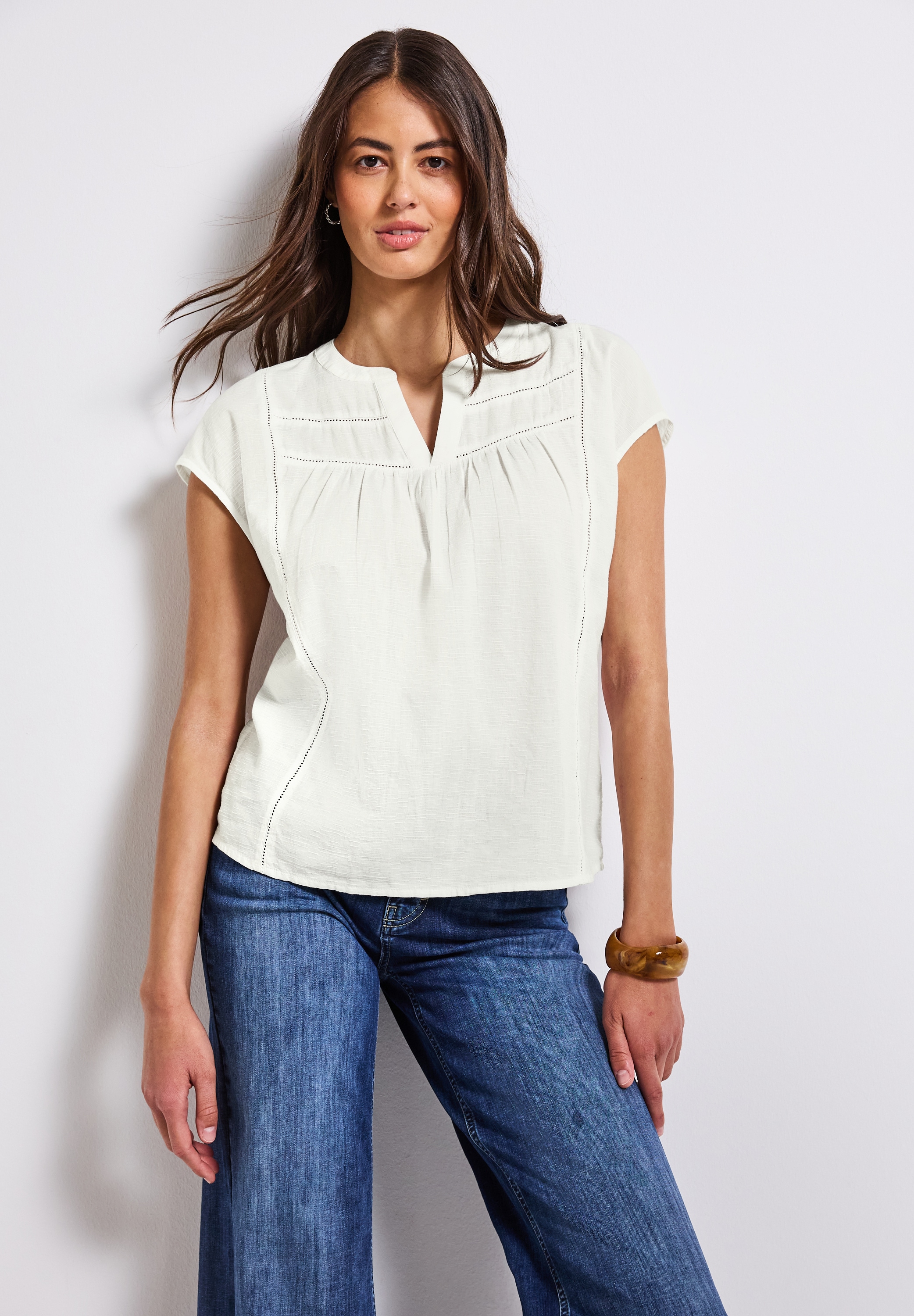 STREET ONE Shirtbluse, mit Tape-Details günstig online kaufen