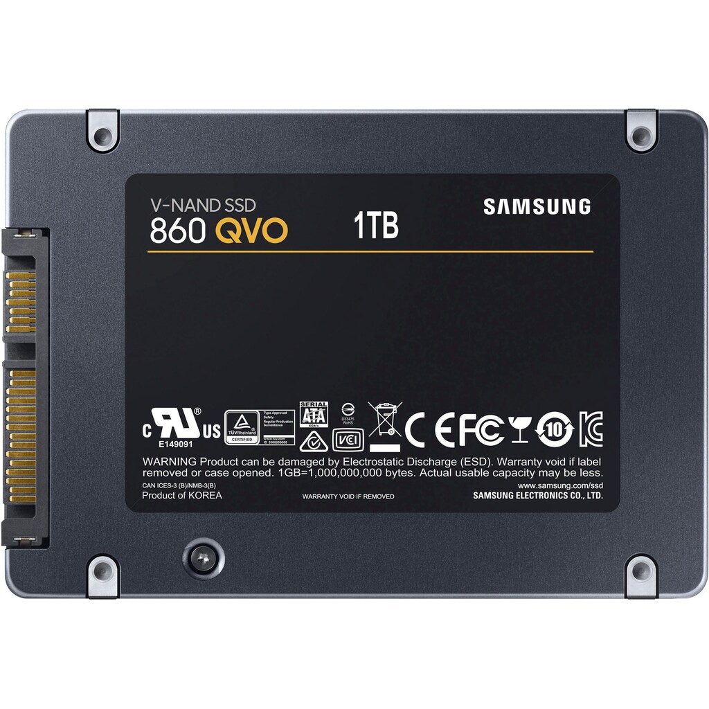 Samsung interne SSD »860 QVO«, 2,5 Zoll, Anschluss SATA III