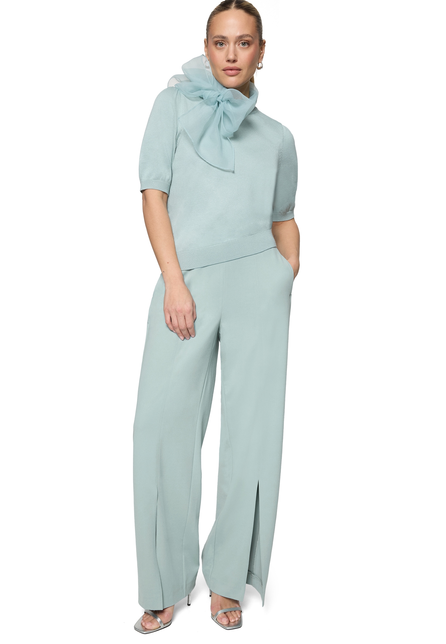 Zero Stoffhose »Damen mit Schlitz vorn«  Schlitze