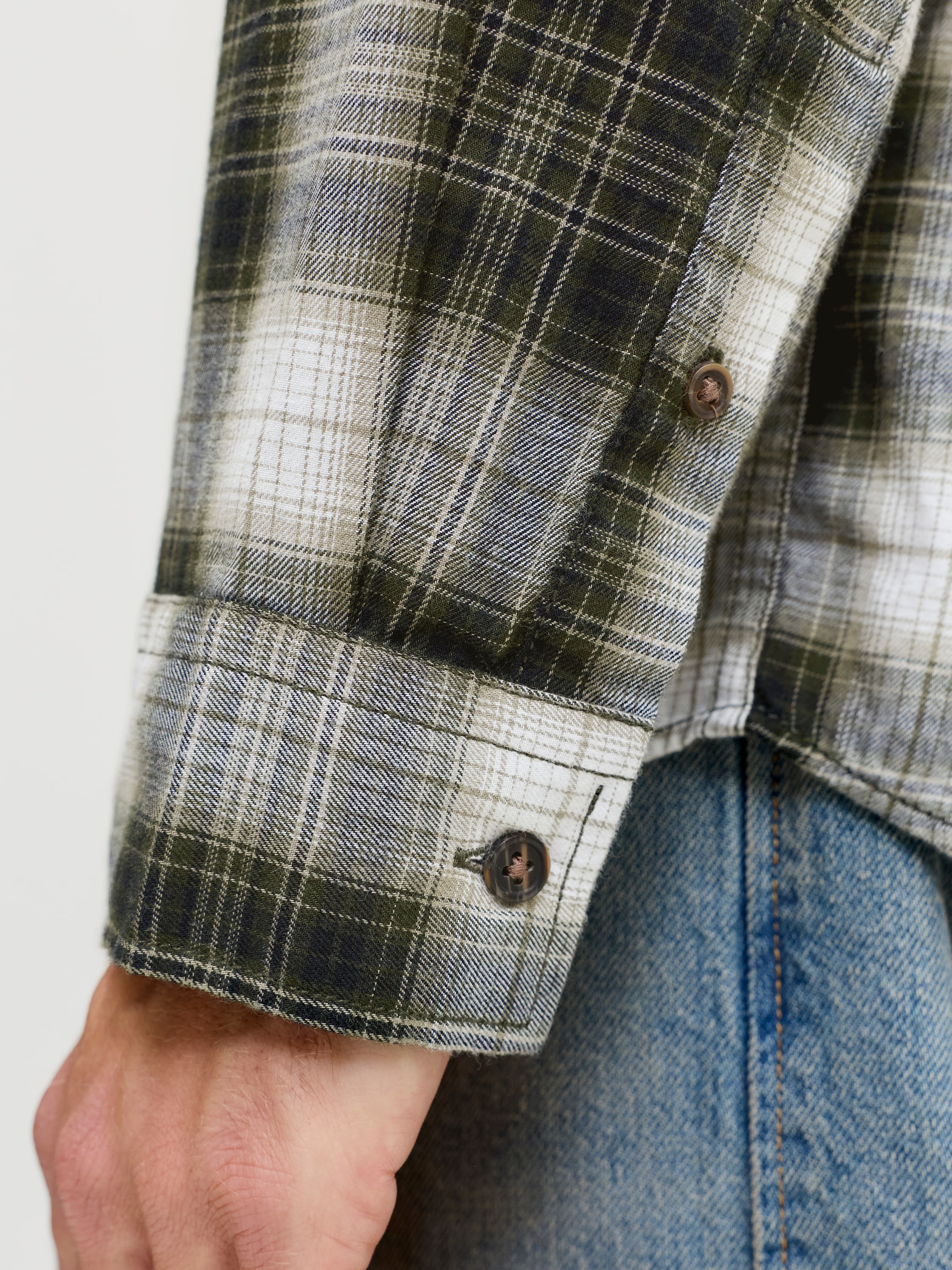 Jack & Jones PlusSize Langarmhemd »JJJAMES FLANNEL SHIRT L/S PLS« Baumwolle, regular fit