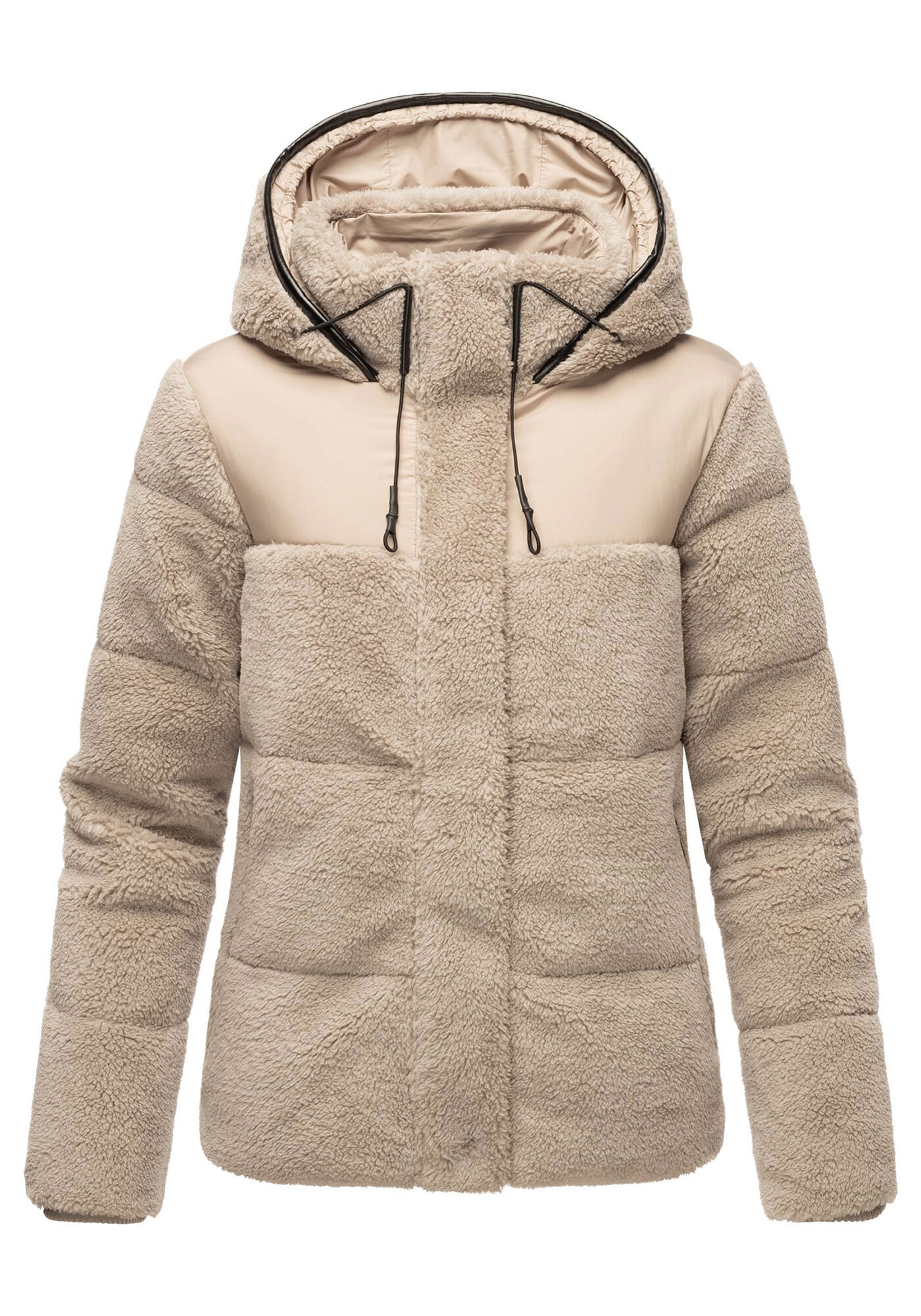 Marikoo Winterjacke »Kaguraa«, warme Teddyfell Sherpa Jacke