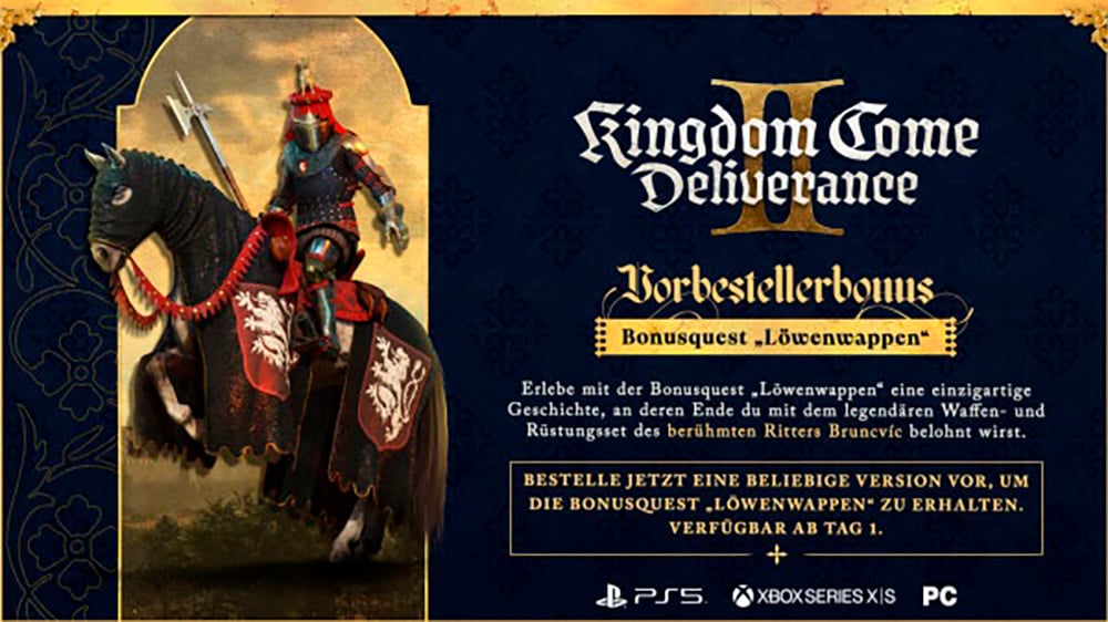 Deep Silver Spielesoftware »Kingdom Come Deliverance II Day One Edition«, Xbox Series X