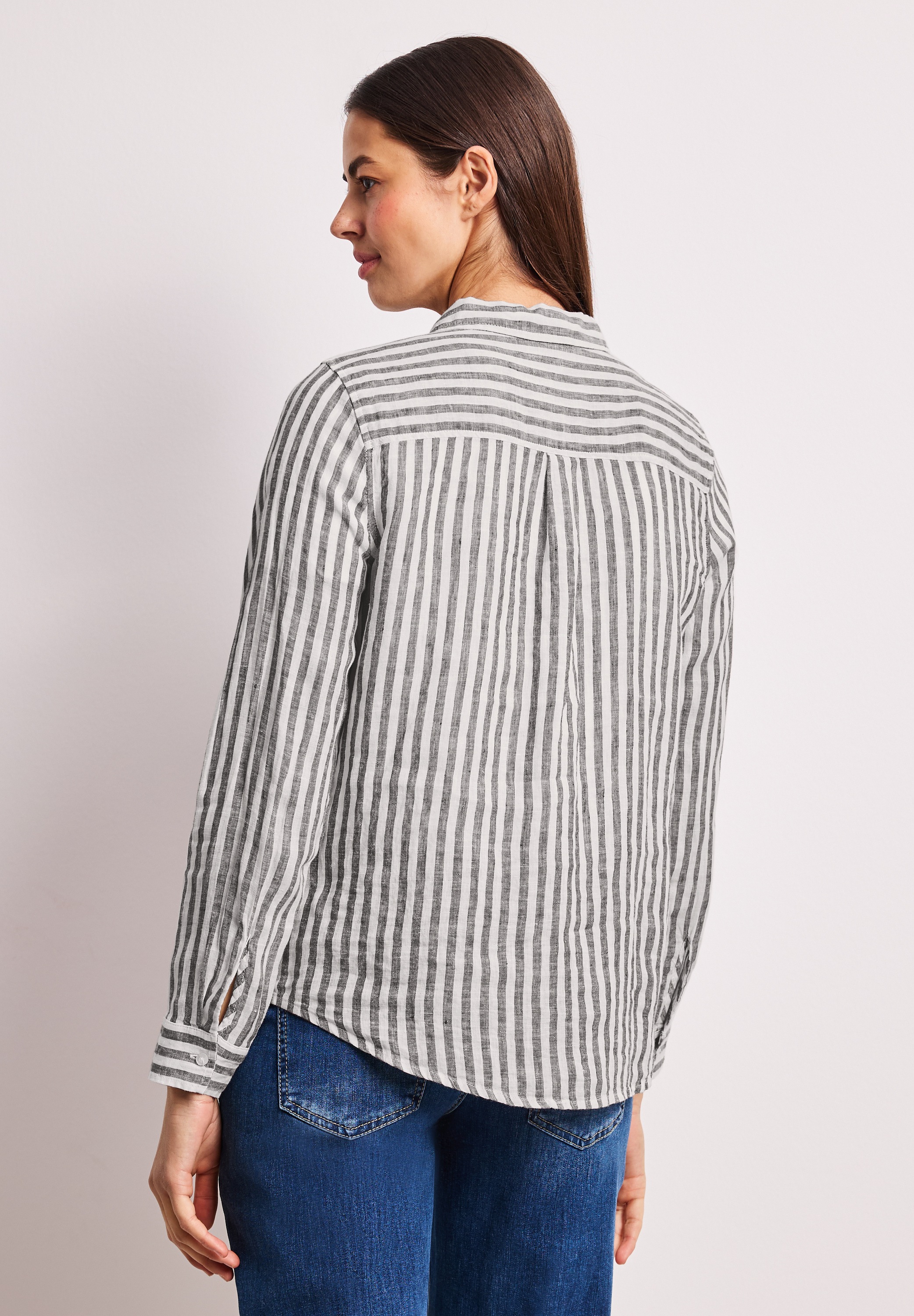 STREET ONE Langarmbluse aus Leinen günstig online kaufen