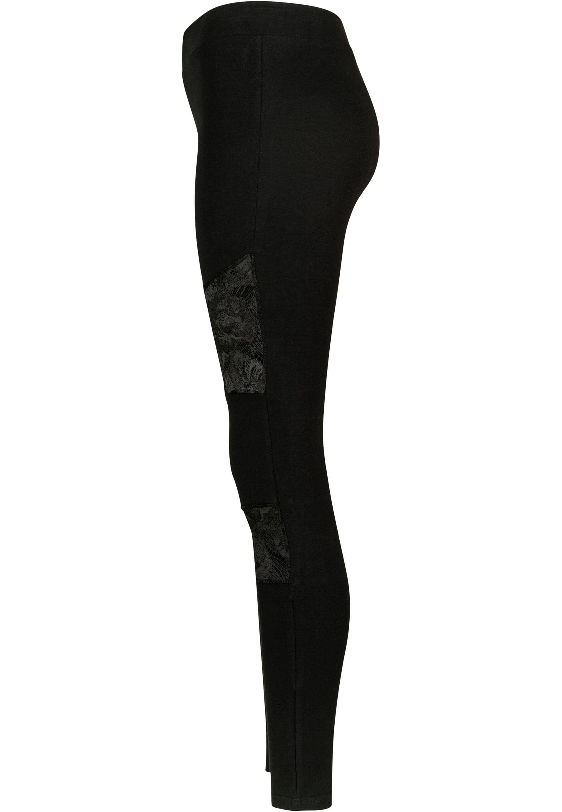 URBAN CLASSICS Leggings »Urban Classics Damen Ladies Laces Inset Leggings«, (1 tlg.)