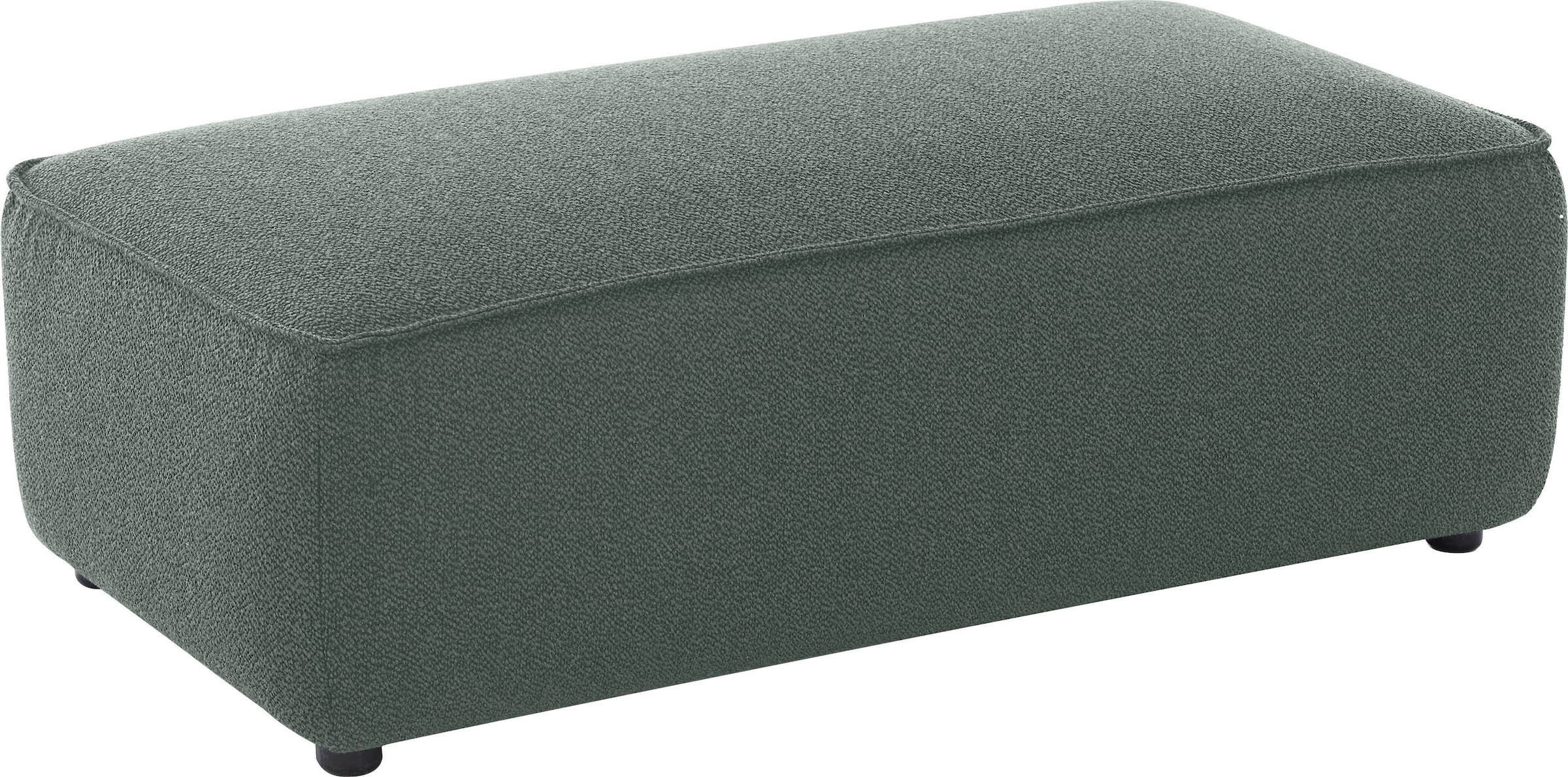 Hocker W.SCHILLIG "around-the-block", grün (mint o10), B:120cm H:39cm T:60cm, ROHLEDER Jacquard-Flachgewebe Q2 O10 (60% Polyacryl, 40% Polyester), Hocker, Hocker, mit eleganter Biese