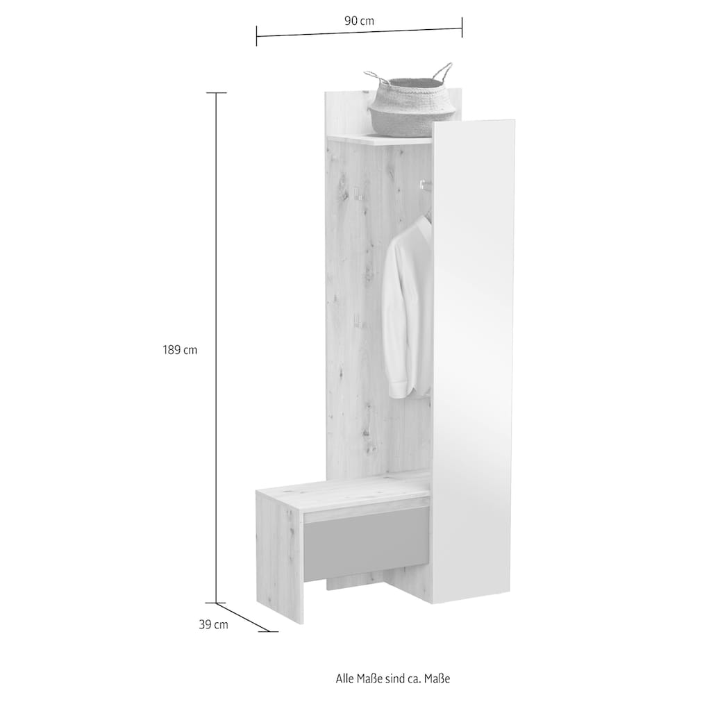 INOSIGN Kompaktgarderobe »Trosa«, Breite 90 cm