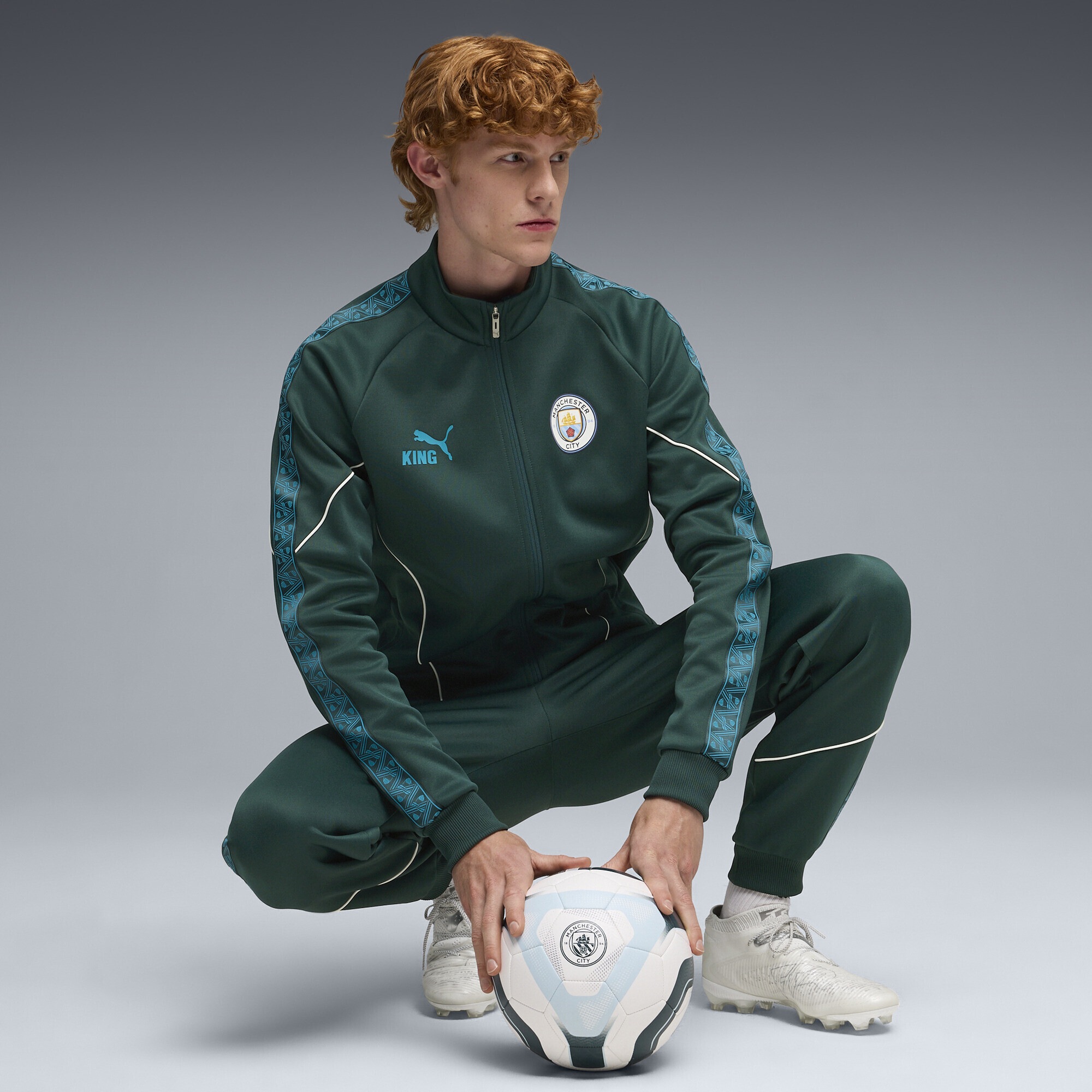 PUMA Sweatjacke »Manchester City KING Anthem Jacke Herren«