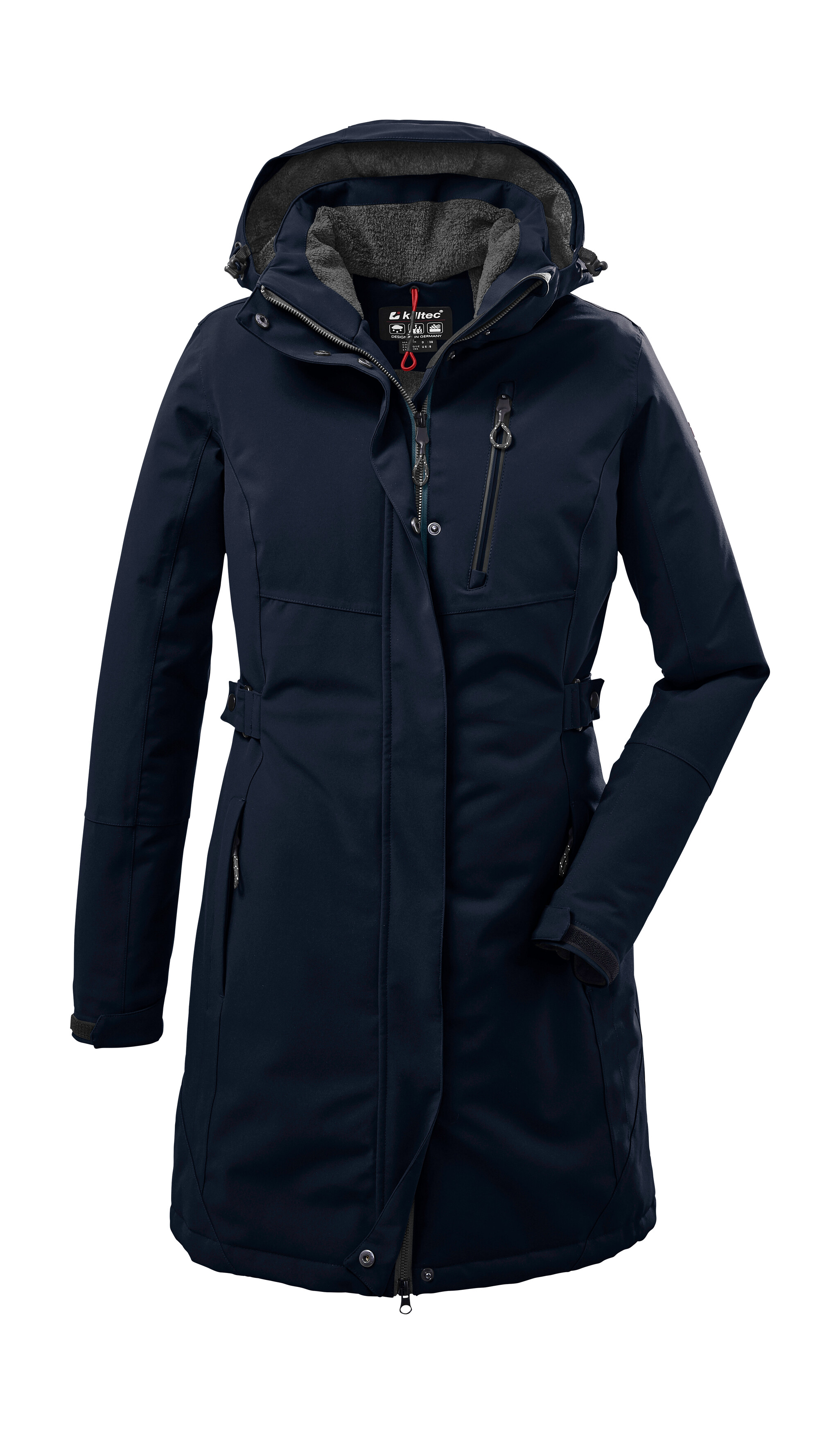 Killtec "KOW 165 WMN PRK" Wasser- und winddichter Parka mit Teddyfleece und abnehmbarer Kapuze