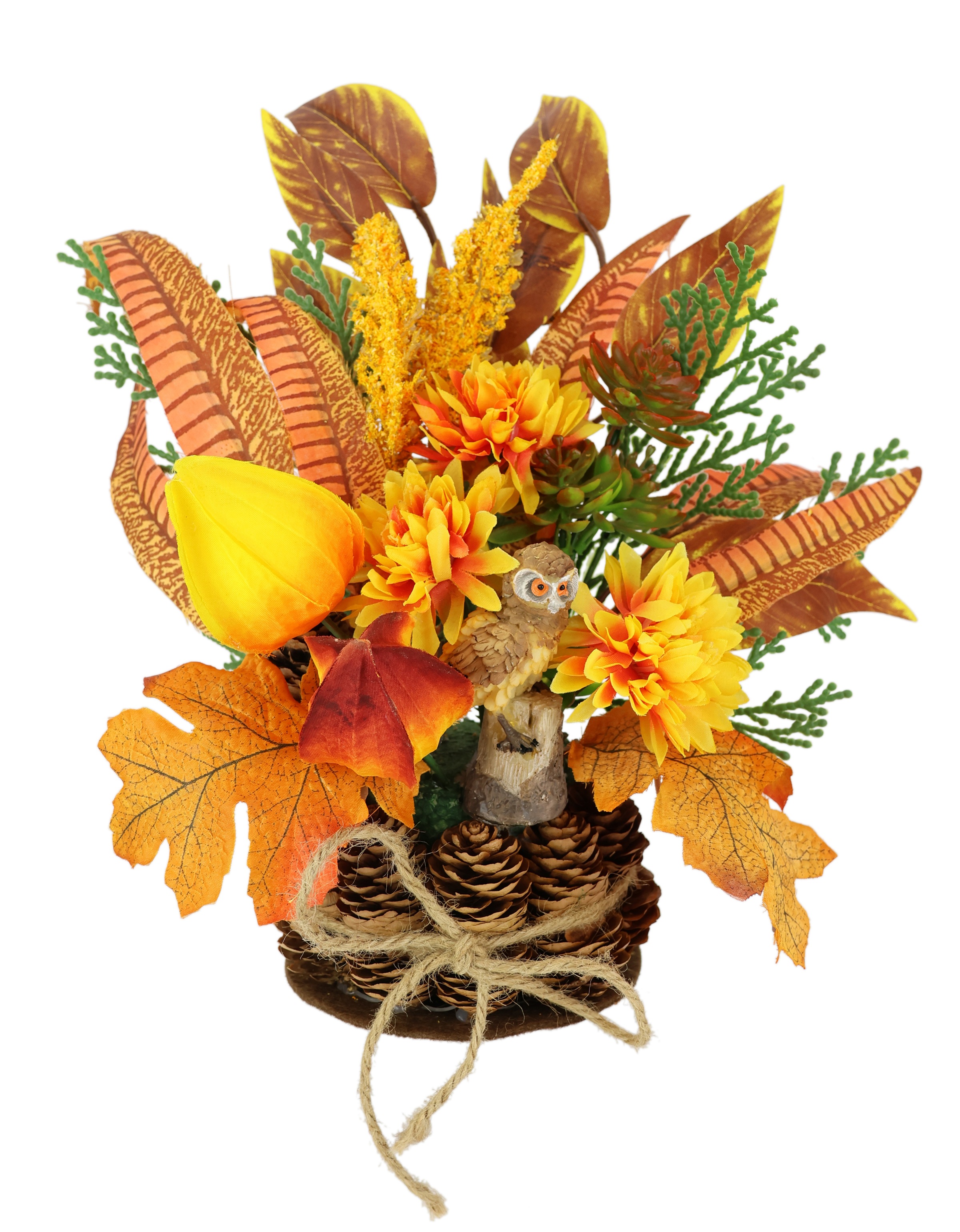 I.GE.A. Kunstblume "Herbstgesteck Chrysanthemen", Im Zapfentopf mit Physali günstig online kaufen