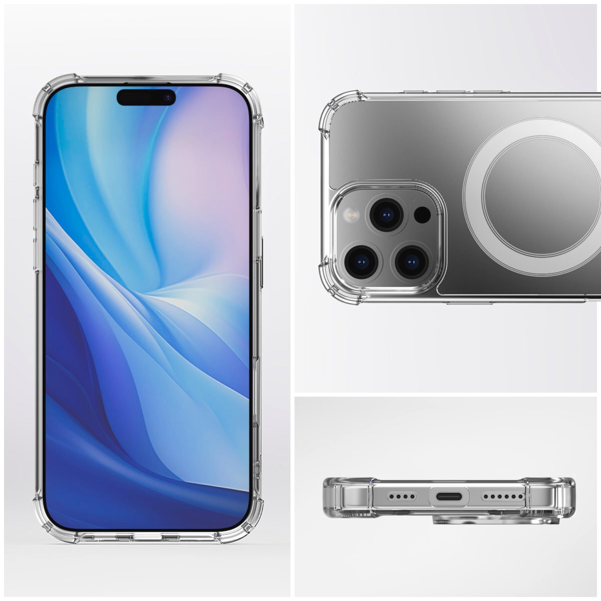 4smarts Handyhülle »Hybrid Case Ibiza für Apple iPhone 16 Pro«, Backcover, Schutzhülle, Handyschutzhülle, Case, Schutzcase, stoßfest