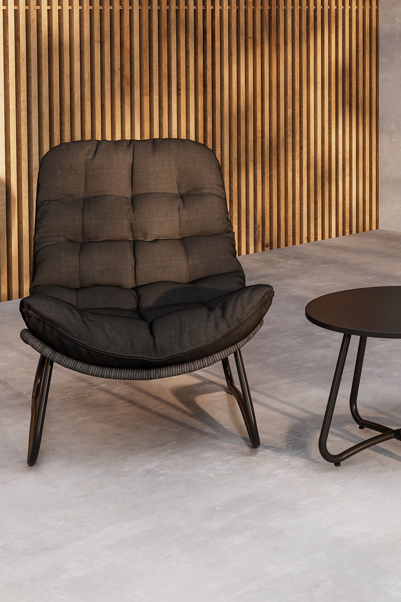 Venture Home Gartenlounge-Set »Cala, großzügiges Outdoor-Set für hohen Sitzkomfort« 3 tlg. Loungemöbel rund, Stoffbezug, angenehm, weich