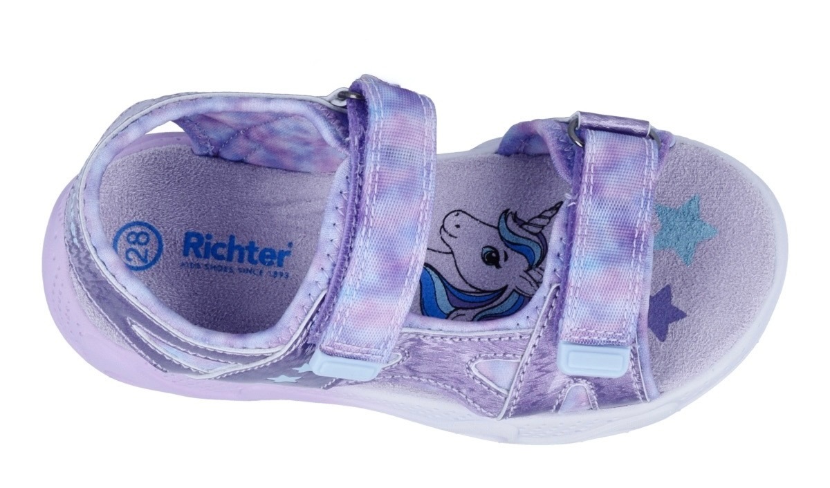 Richter Sandale »Star (Blinki)«  Klettschuh, Blinkschuh, Größenschablone zum Download, mit WMS