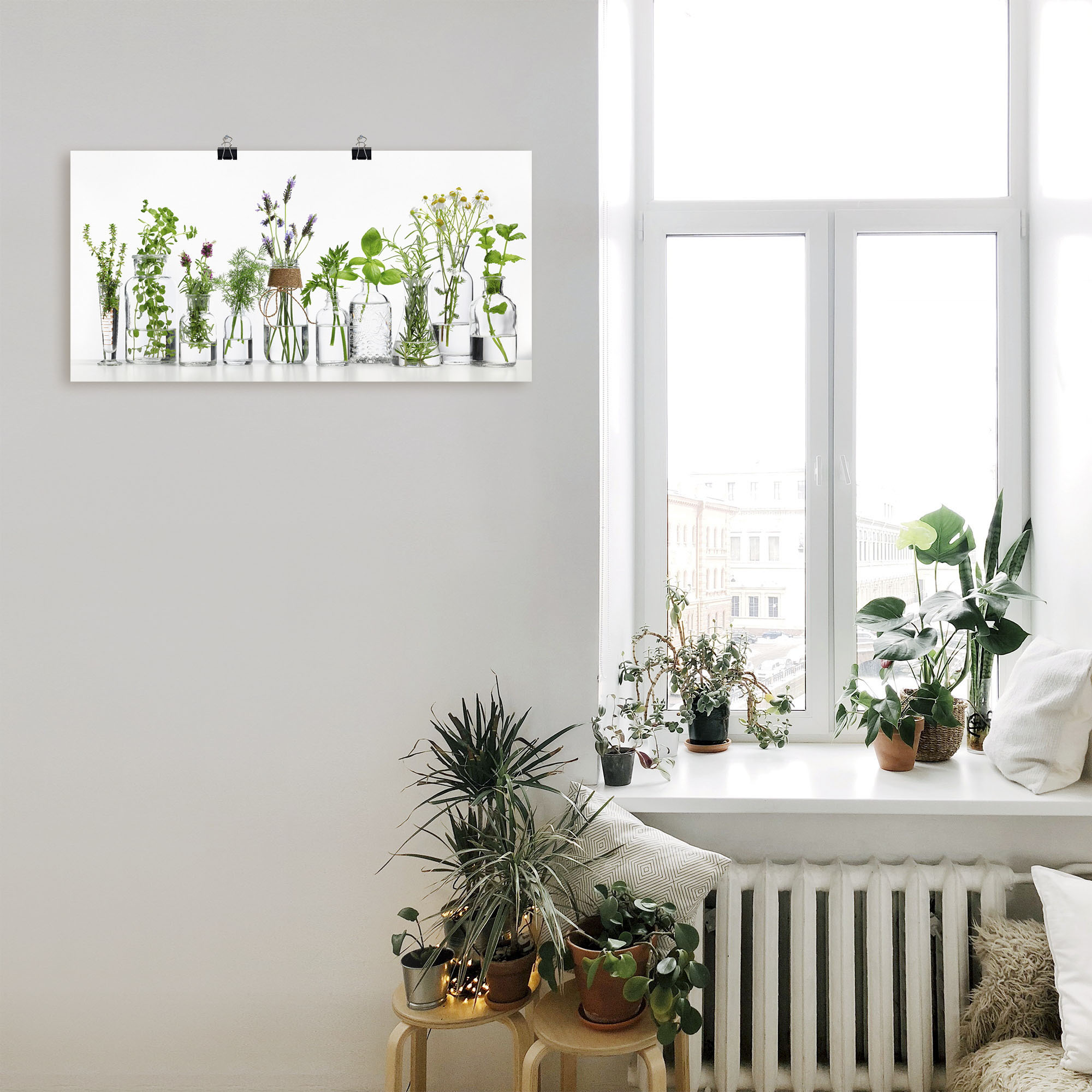 Thumbnail - Artland Wandbild "Öle mit Kräutern", Kräuterbilder, (1 St.), als Alubild, Outdoorbild, Leinwandbild, Poster, Wandaufkleb...