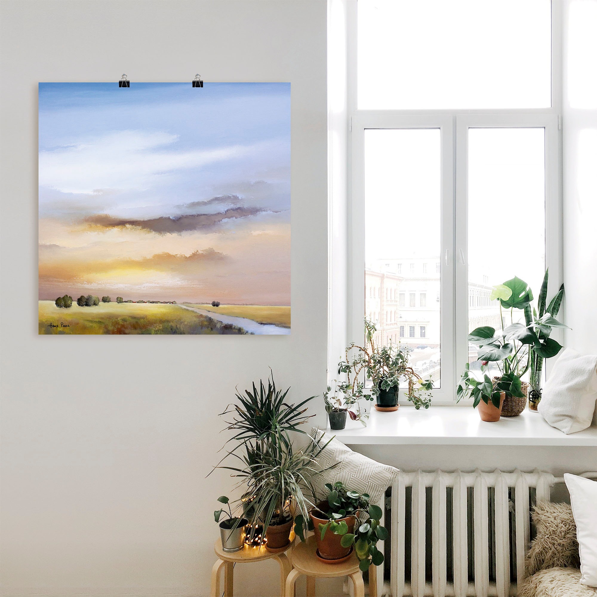 Artland Wandbild »Landschaft III«, Himmel, (1 St.), als Leinwandbild, Poster in verschied. Größen