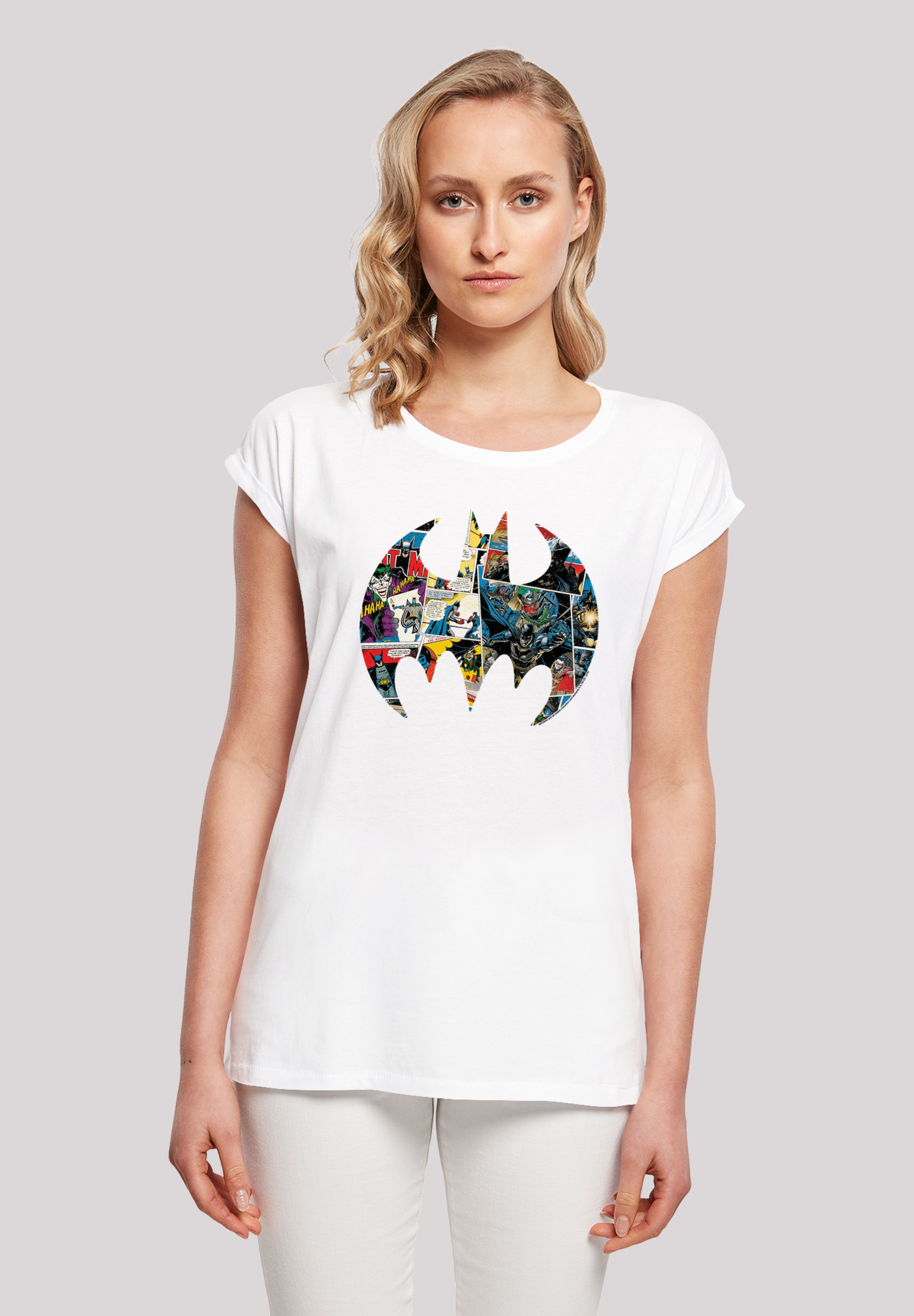 F4NT4STIC T-Shirt "DC Comics Batman Comic Book Logo", Print